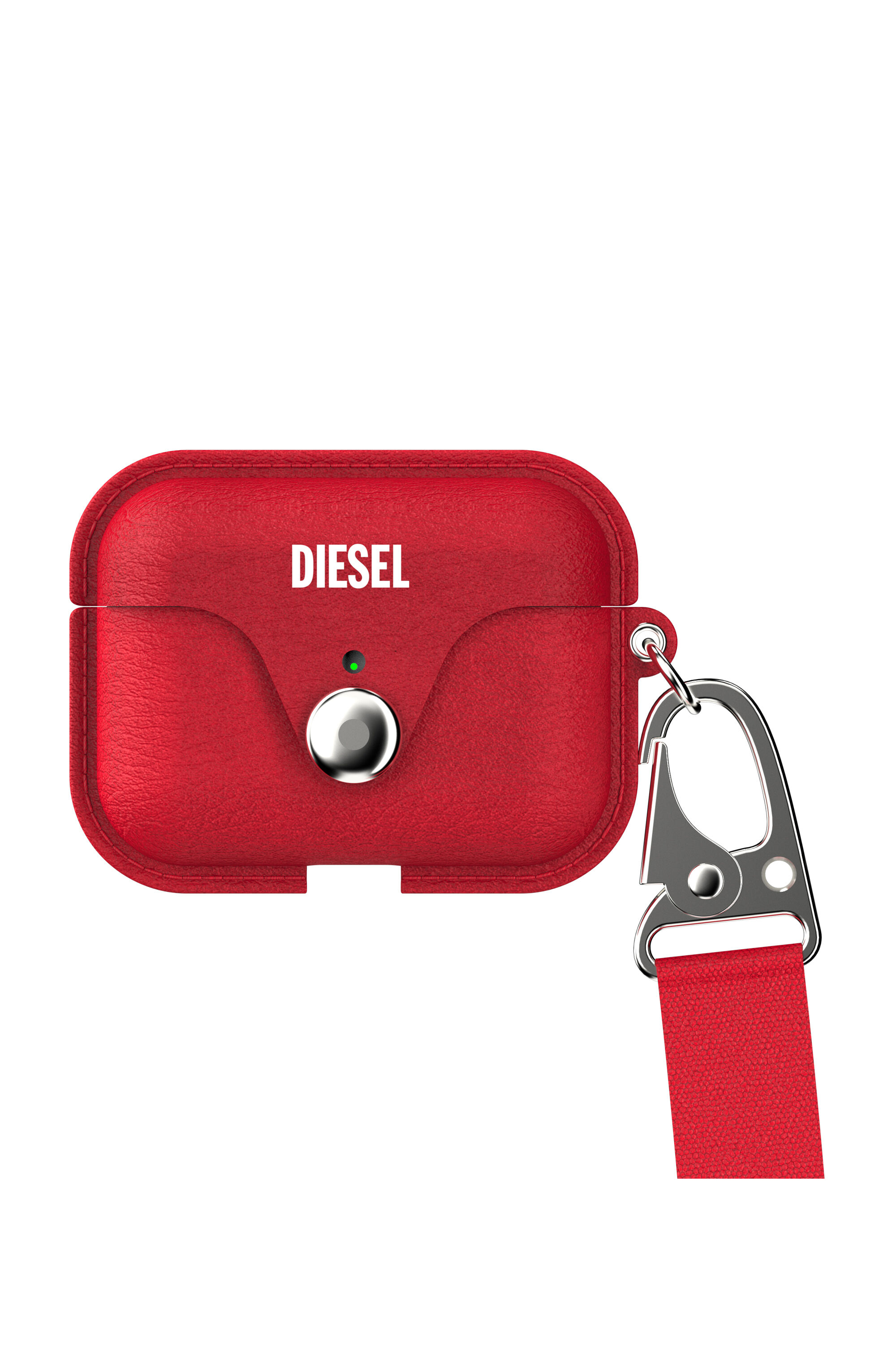 Diesel - 49860 AIRPOD CASE, Unisex's Airpod case leather for AirPods pro in Red - 1