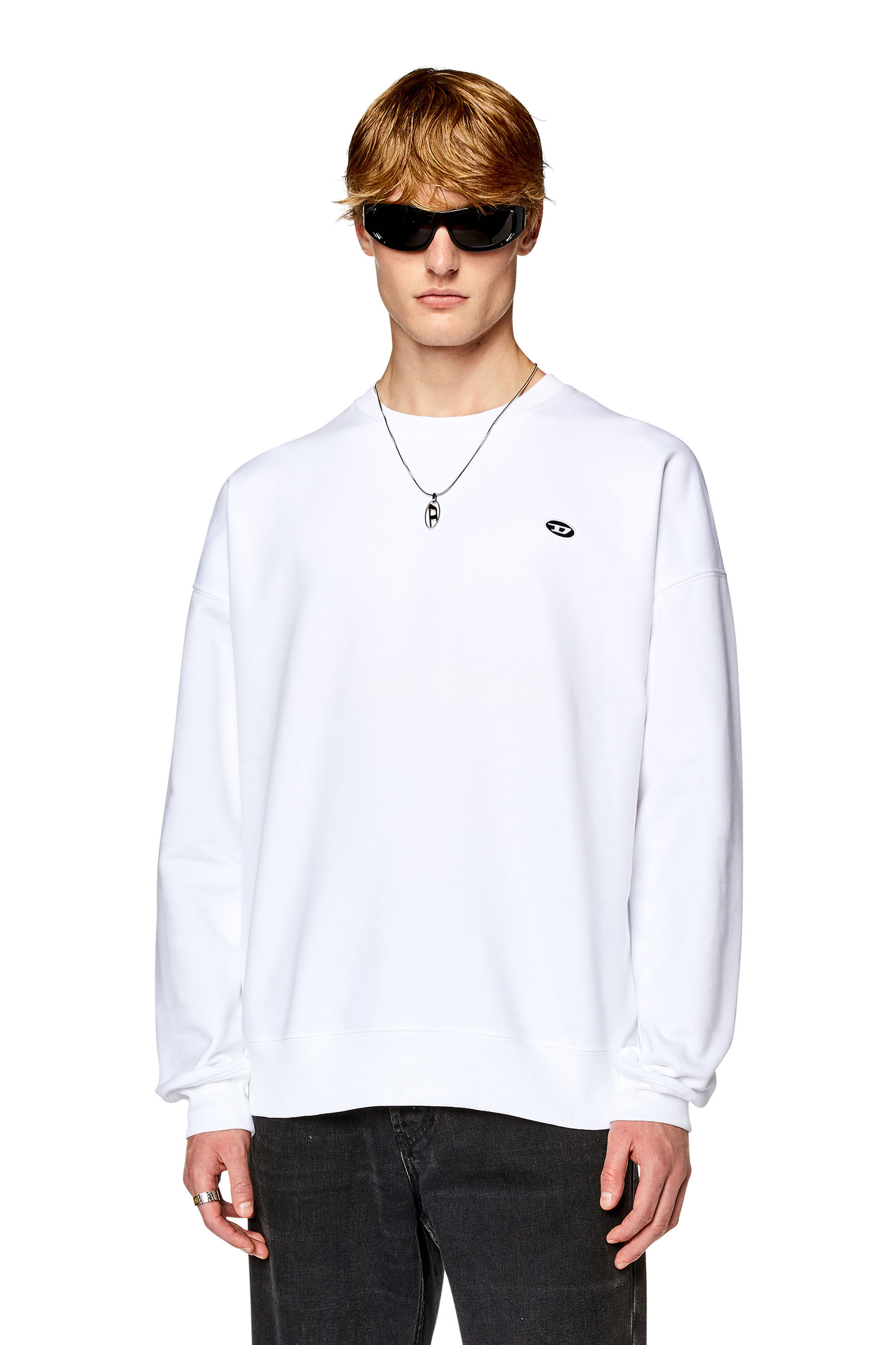 S ROB DOVAL PJ Man Sweatshirt with oval D patch Diesel