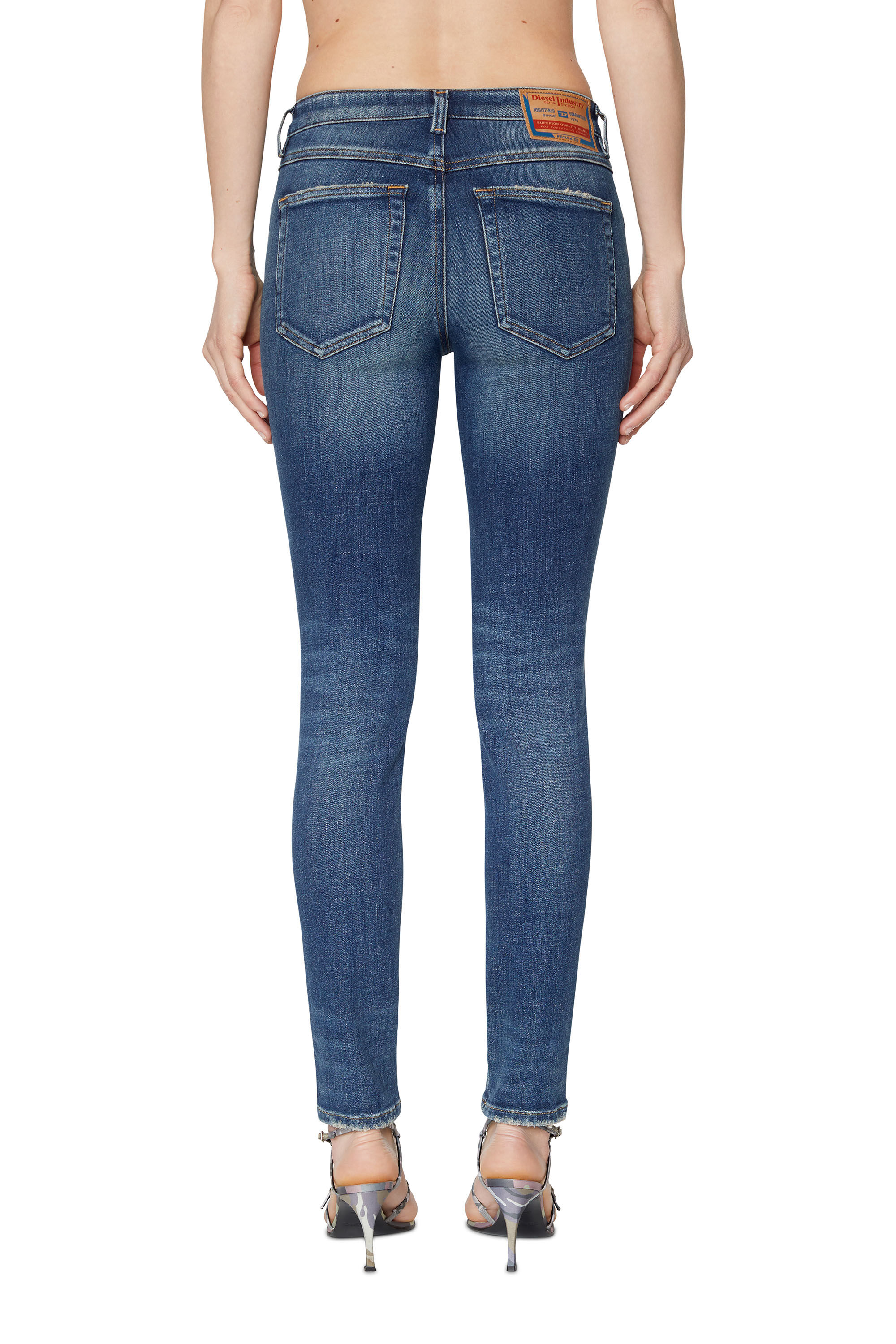 Diesel - Skinny Jeans 2015 Babhila 09D99, Azul medio - Image 5