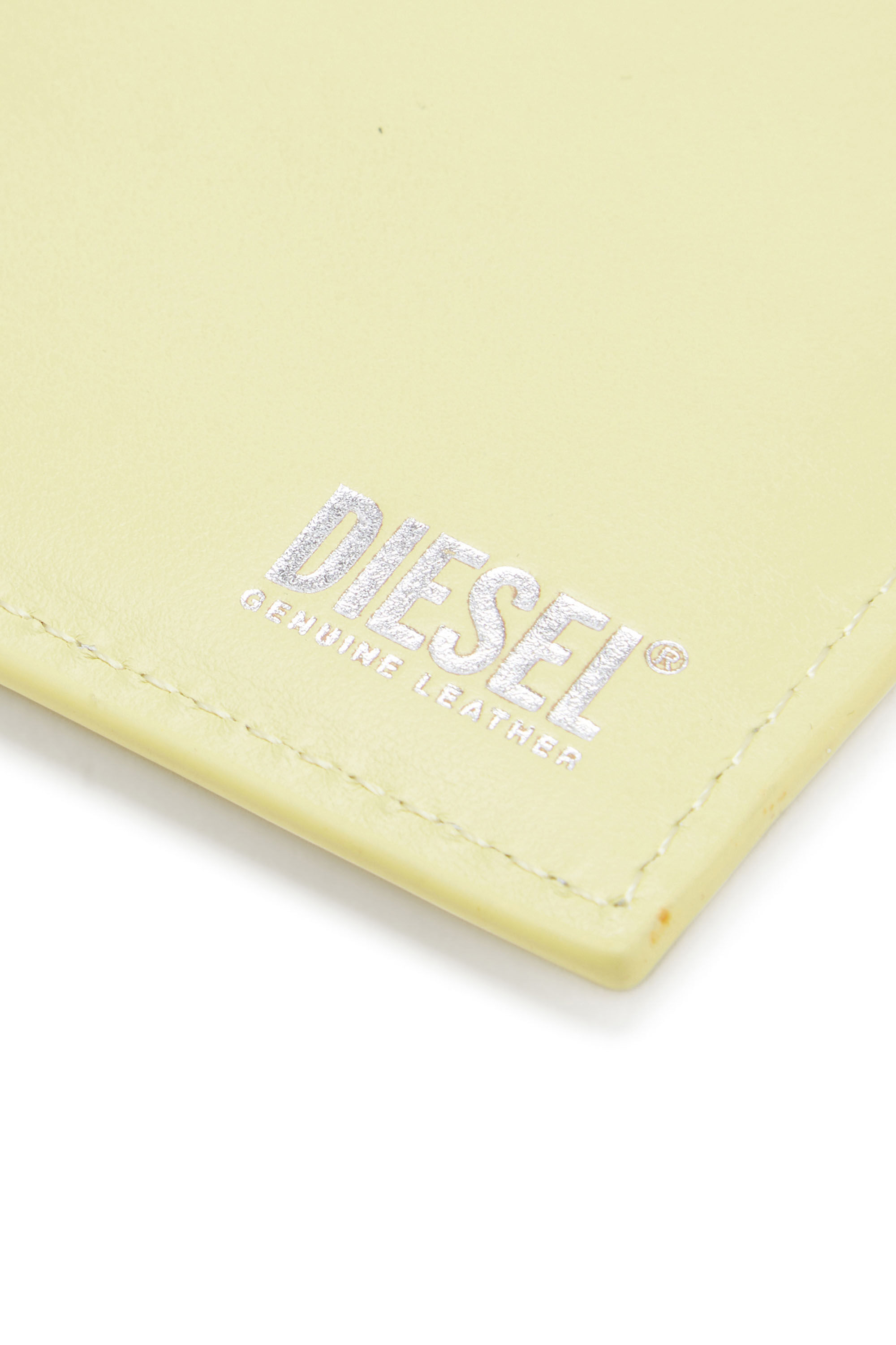 【DIESEL】 1dr Card Holder I Card holder in pastel leather Women's Card holder in pastel leather | Yellow | Diesel