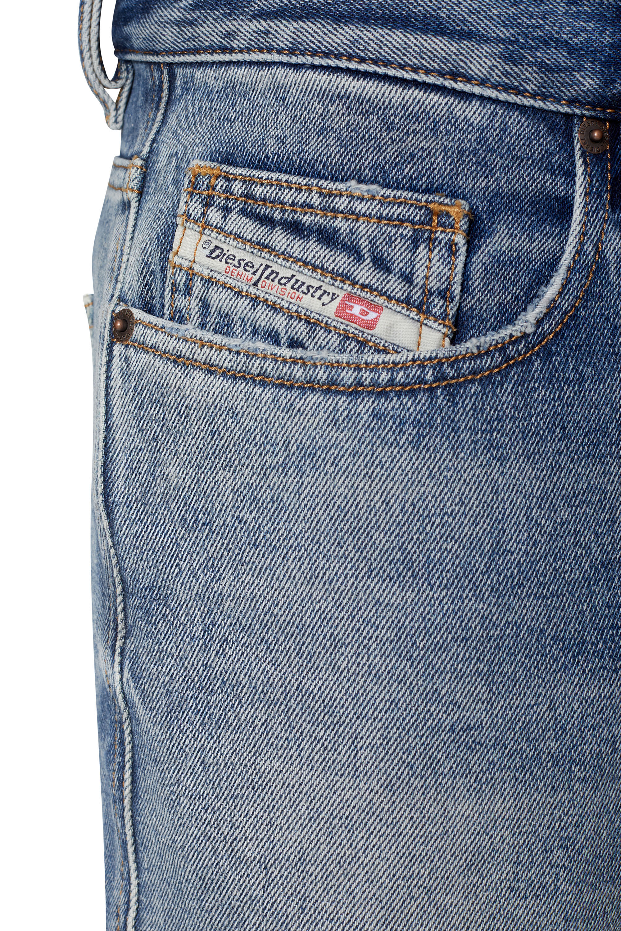2020 D VIKER 09D55 Man Straight Medium blue Jeans Diesel