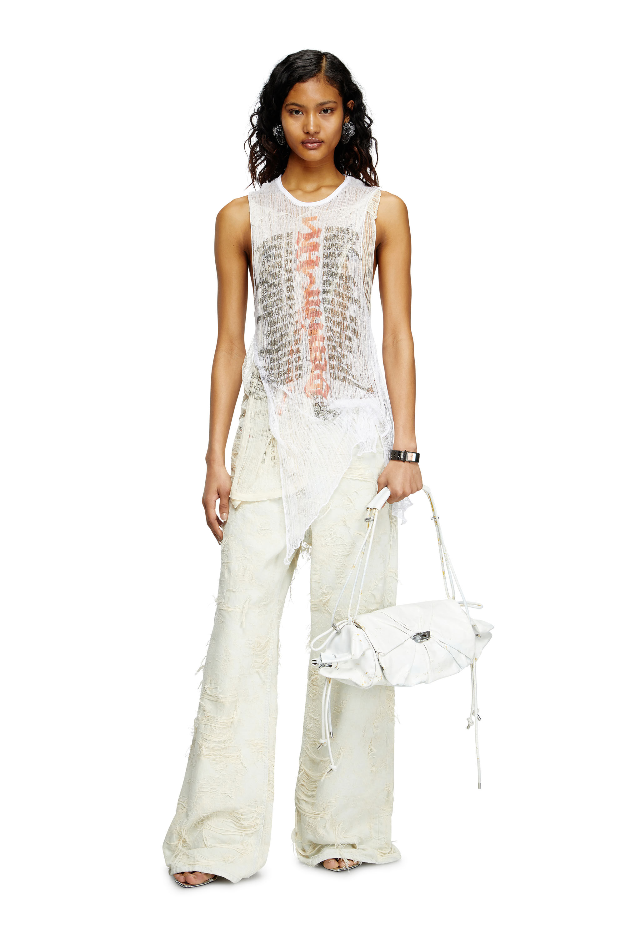 デニム・ジーパン DIESEL '1996 D-Sire 09m40' jeans White Women's Relaxed Jeans | White | Diesel 1996 D-Sire
