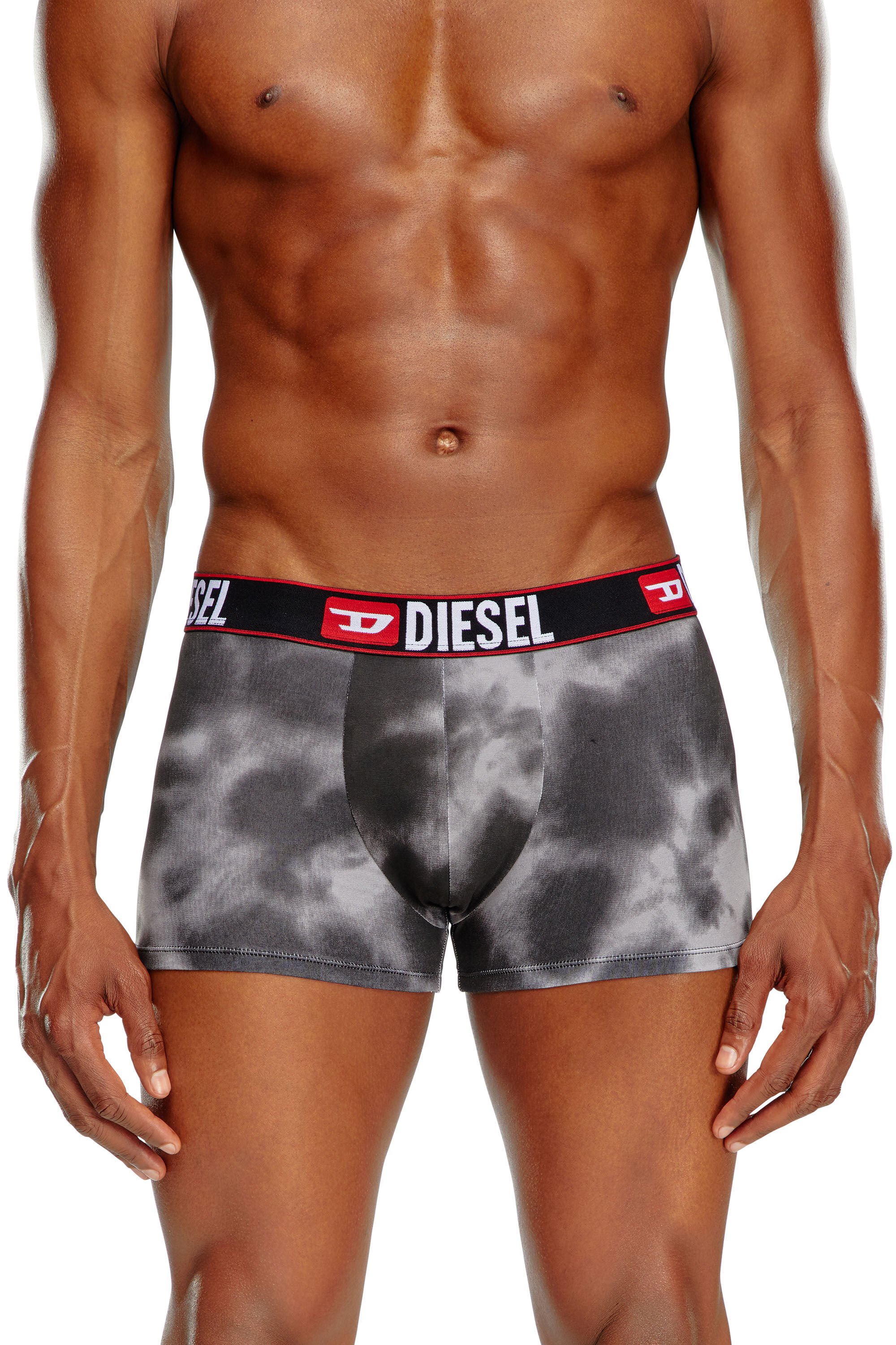 Diesel - UMBX-DAMIENTHREEPACK, Man's 3-pack of boxer briefs with cloudy motif in Black/Grey - 1