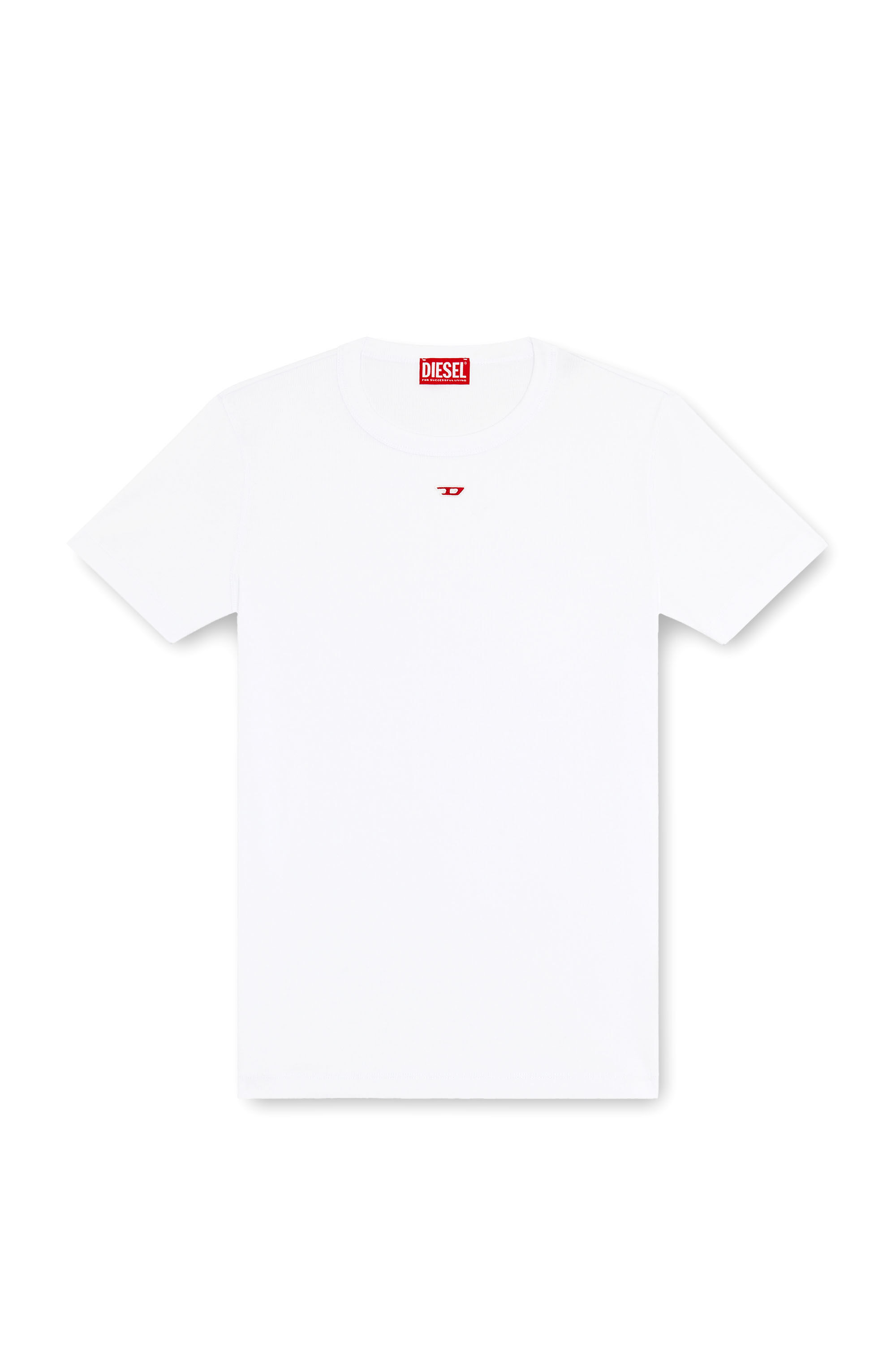 Men's T-shirt with D patch | White | Diesel