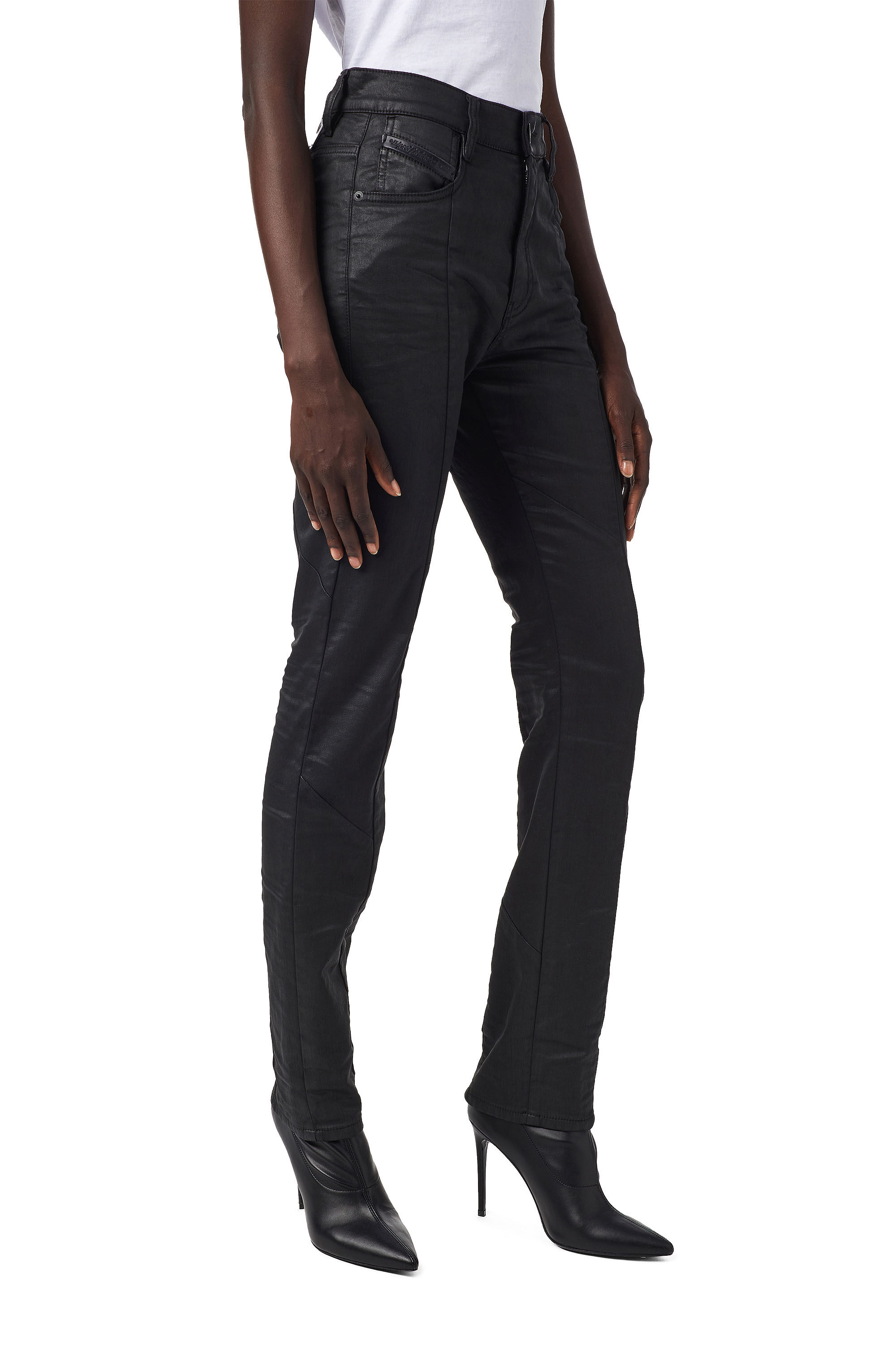 Diesel - D-Arcy JoggJeans® 069YI Straight, Negro/Gris oscuro - Image 7