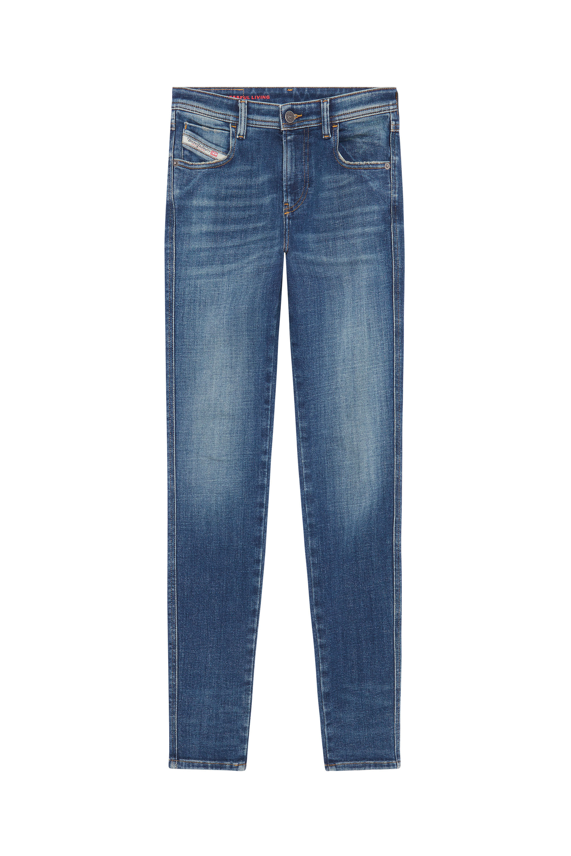 Diesel - Skinny Jeans 2015 Babhila 09D99, Azul medio - Image 2