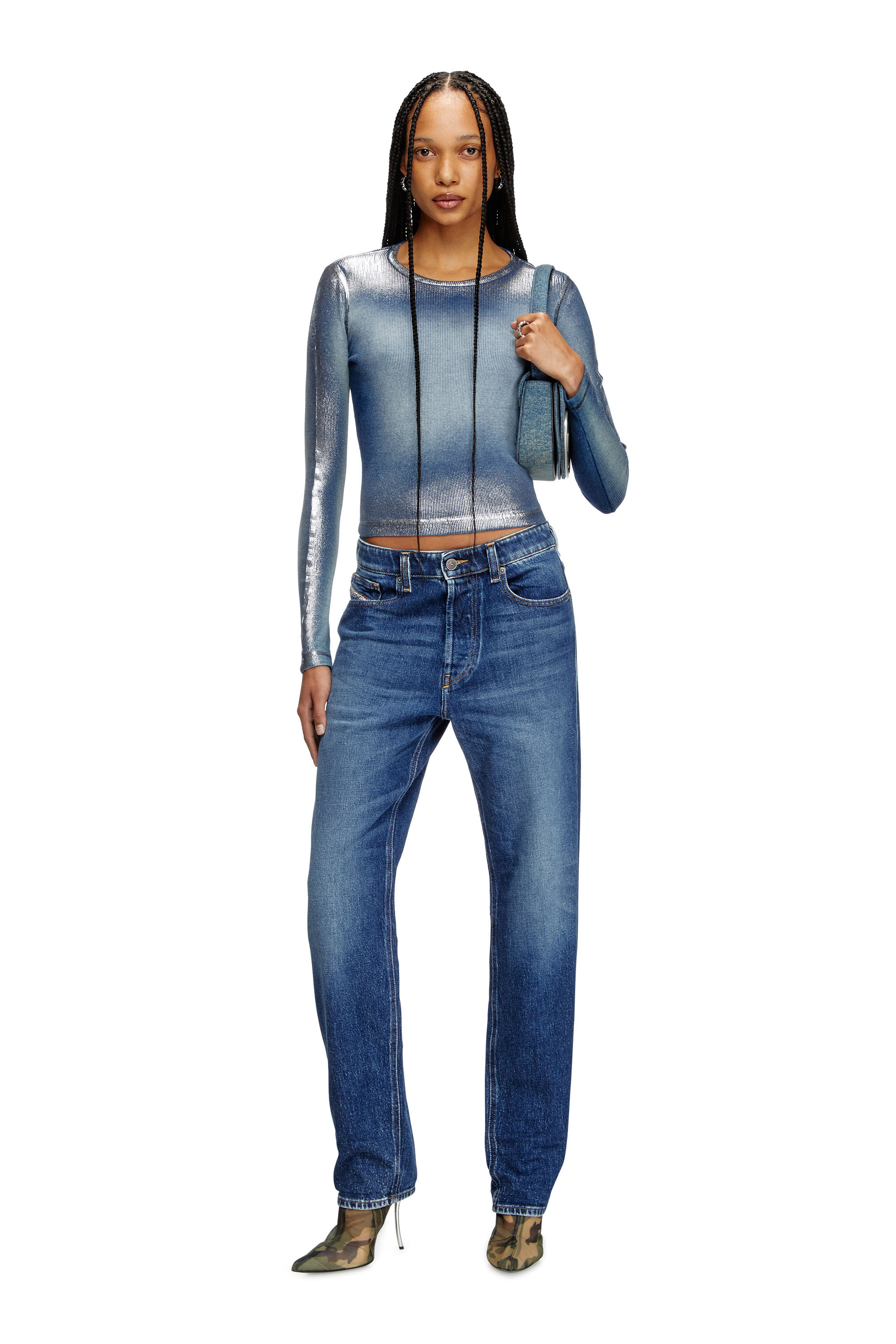 Diesel - Regular Jeans 1988 D-Ark 09L21 Mujer, Azul Oscuro - 1