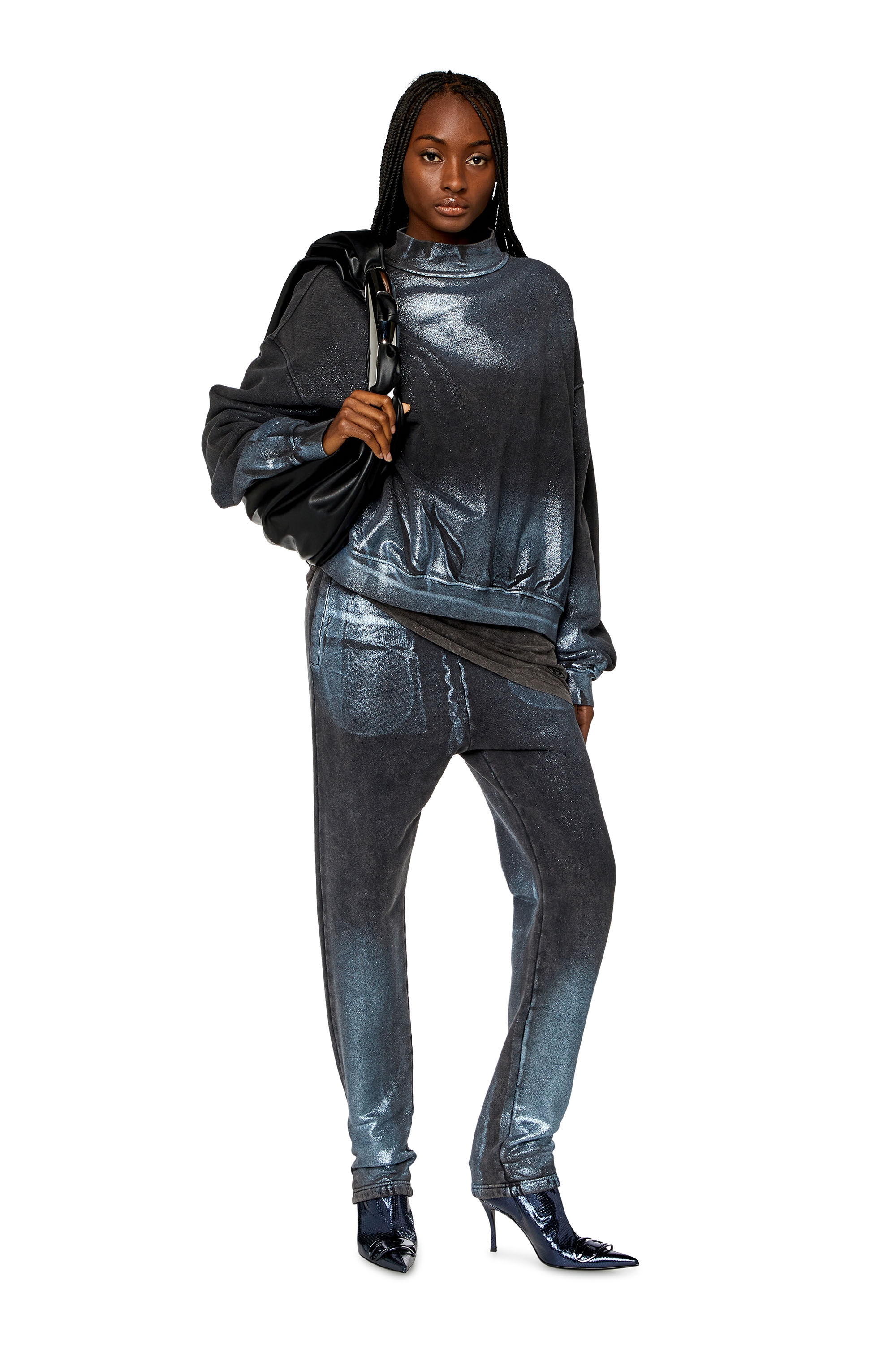 Women's Faded metallic sweatshirt | Multicolor | Diesel