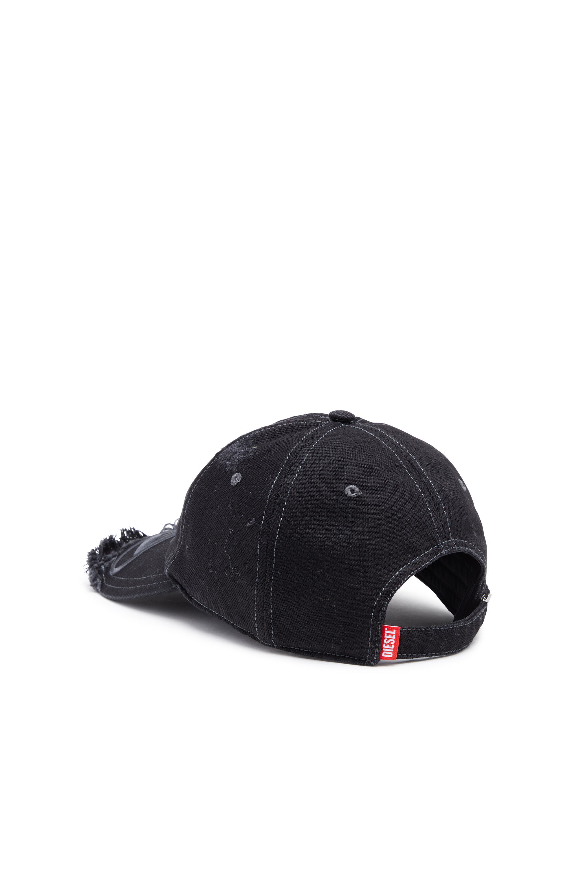 Diesel - C-JARL, Man's Baseball cap with embroidered peak in White - 2