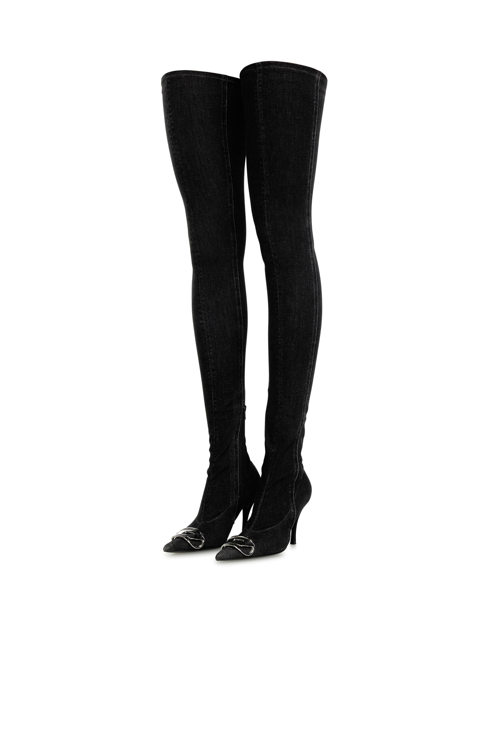 Women's D-Venus-Over the knee boot | Black | Diesel