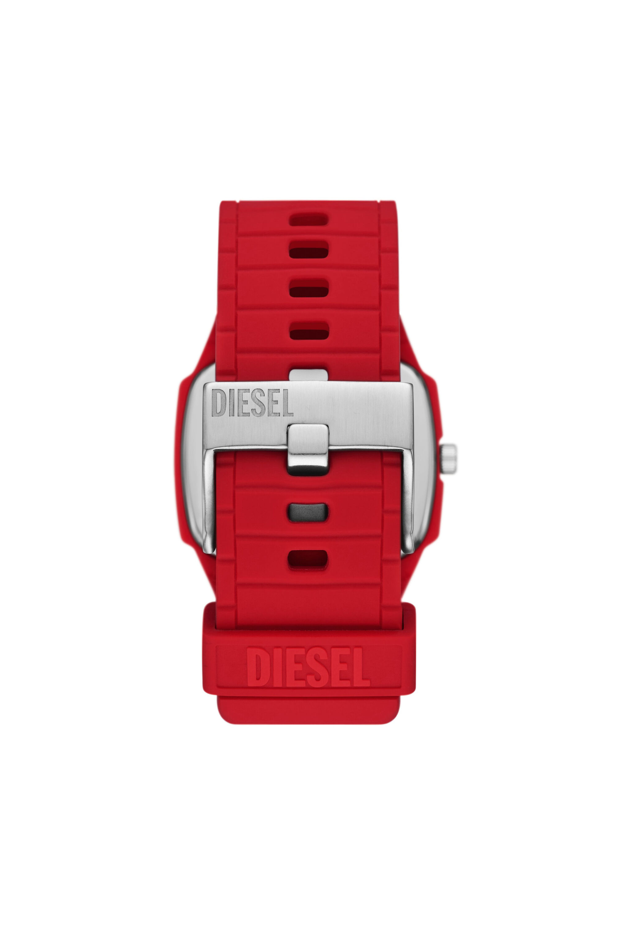 2.0 | Diesel Men\'s Silicone Cliffhanger DZ2165 Watch Red