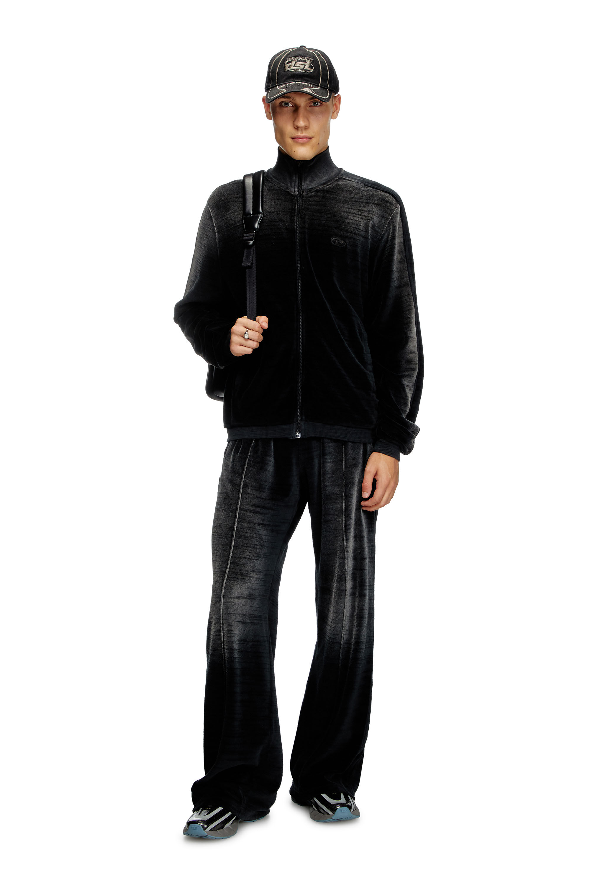 Diesel Men's Faded Velvet Track Pants