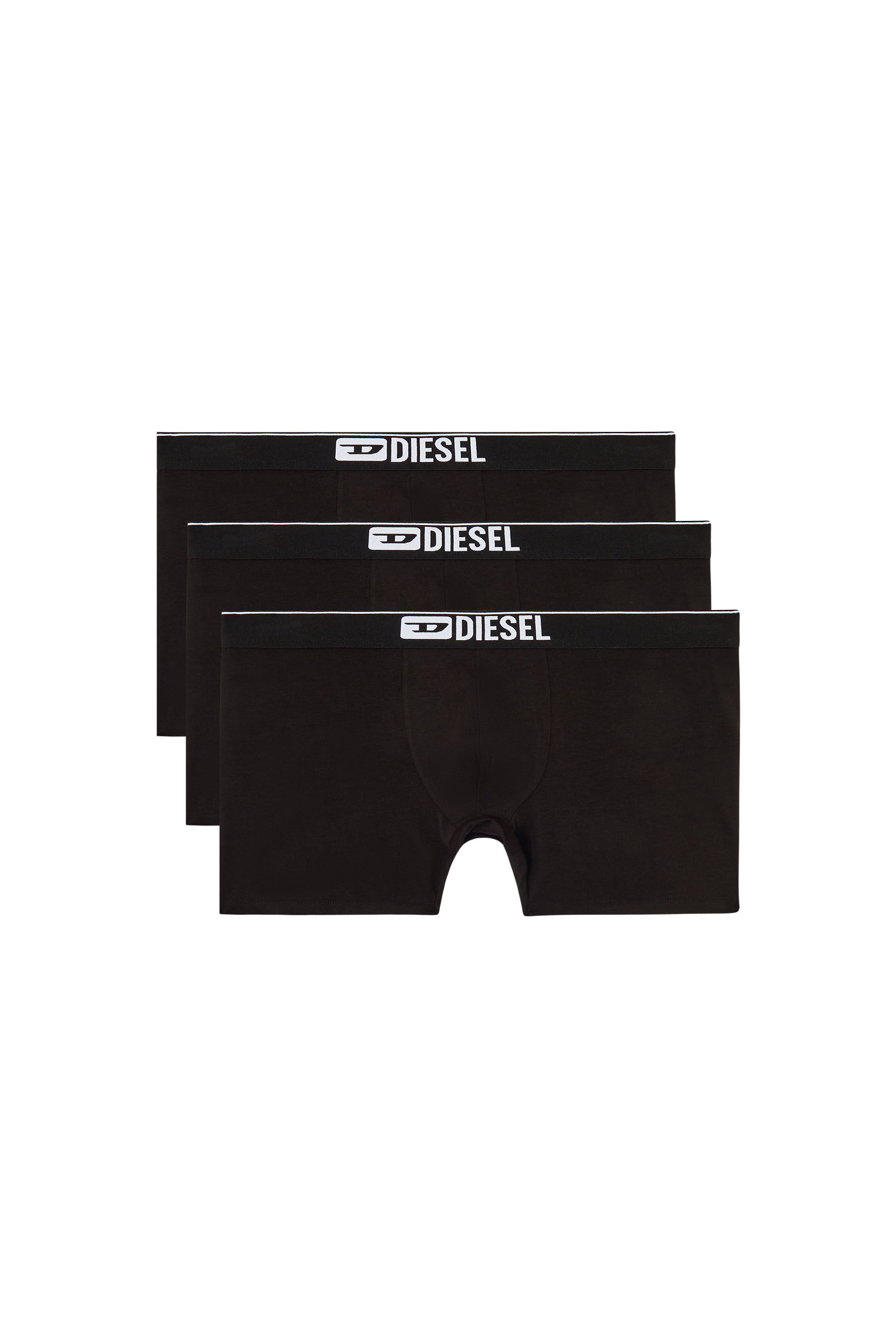 Diesel - MAX-3PACK, Man's Three-pack stretch cotton boxer briefs in Black - 2