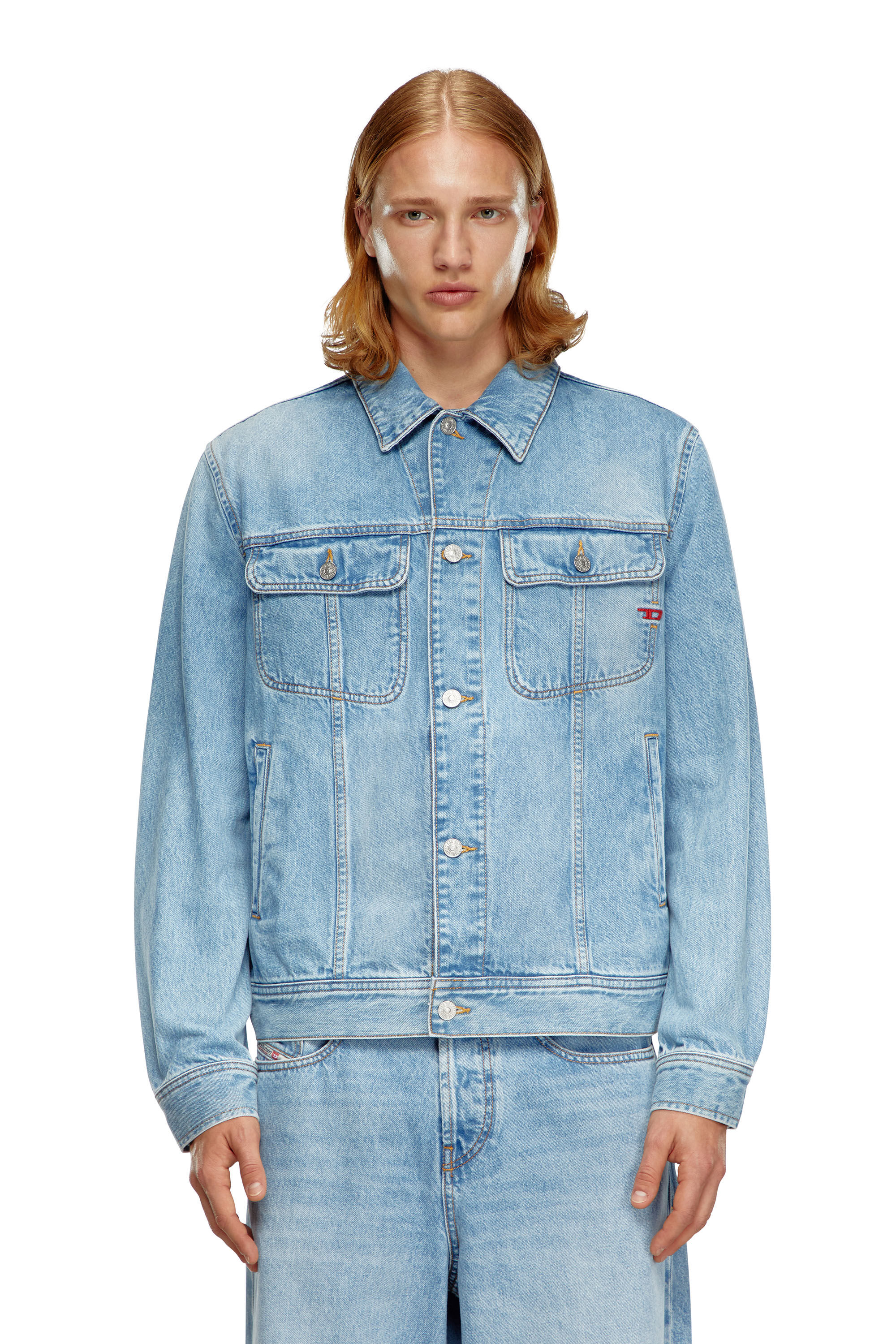 Diesel blue jacket on sale