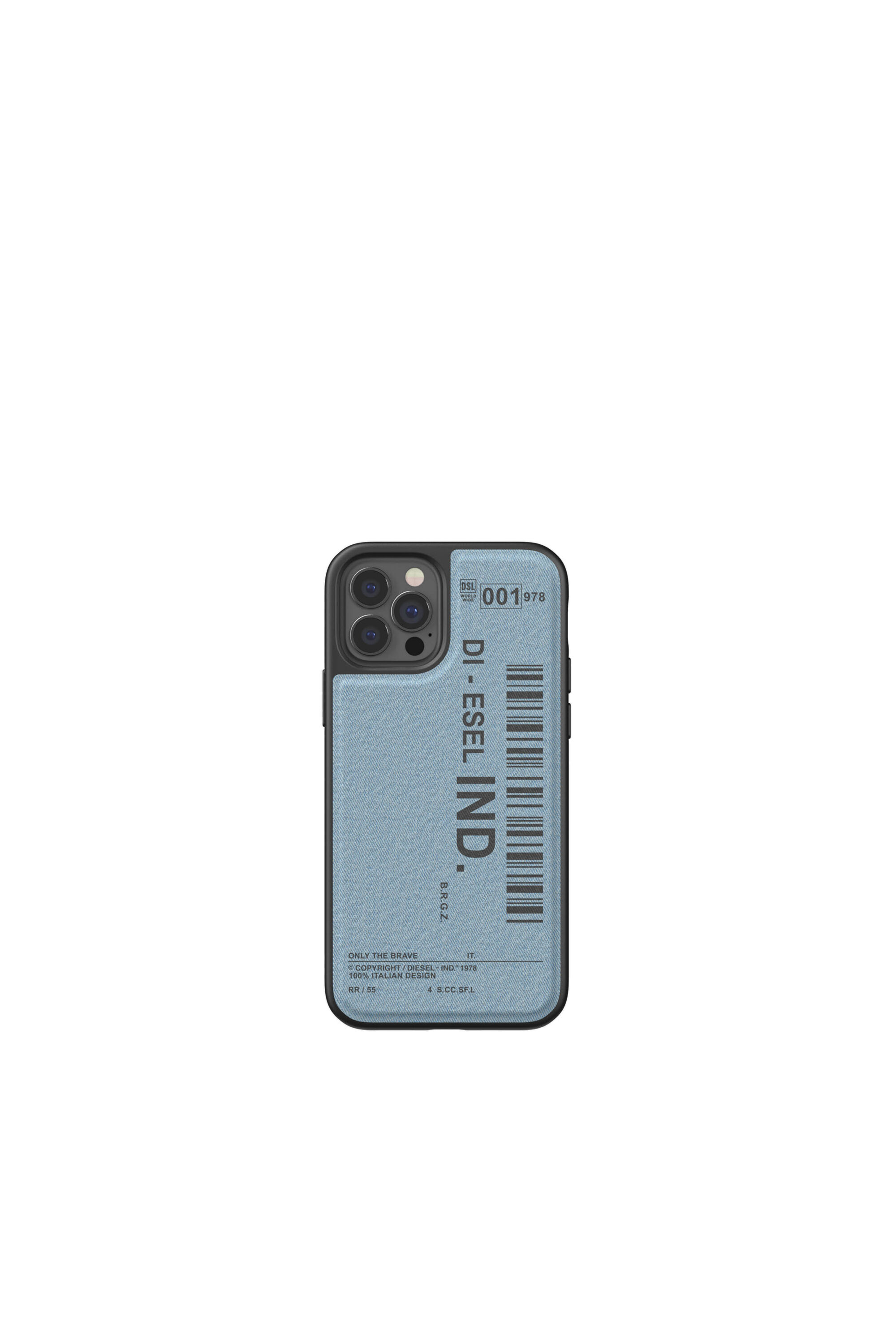 Diesel - 42543 STANDARD CASE, Funda moldeada en tejido vaquero por iPhone 12 pro Unisex in Azul marino - 2