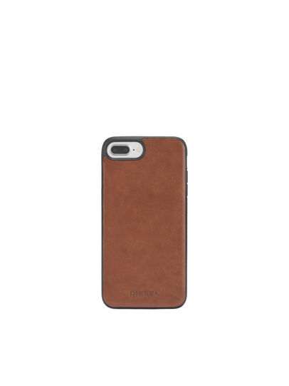 BROWN LEATHER IPHONE X CASE, Brown Diesel - BROWN LEATHER IPHONE X CASE, Brown - Cases - Image 4