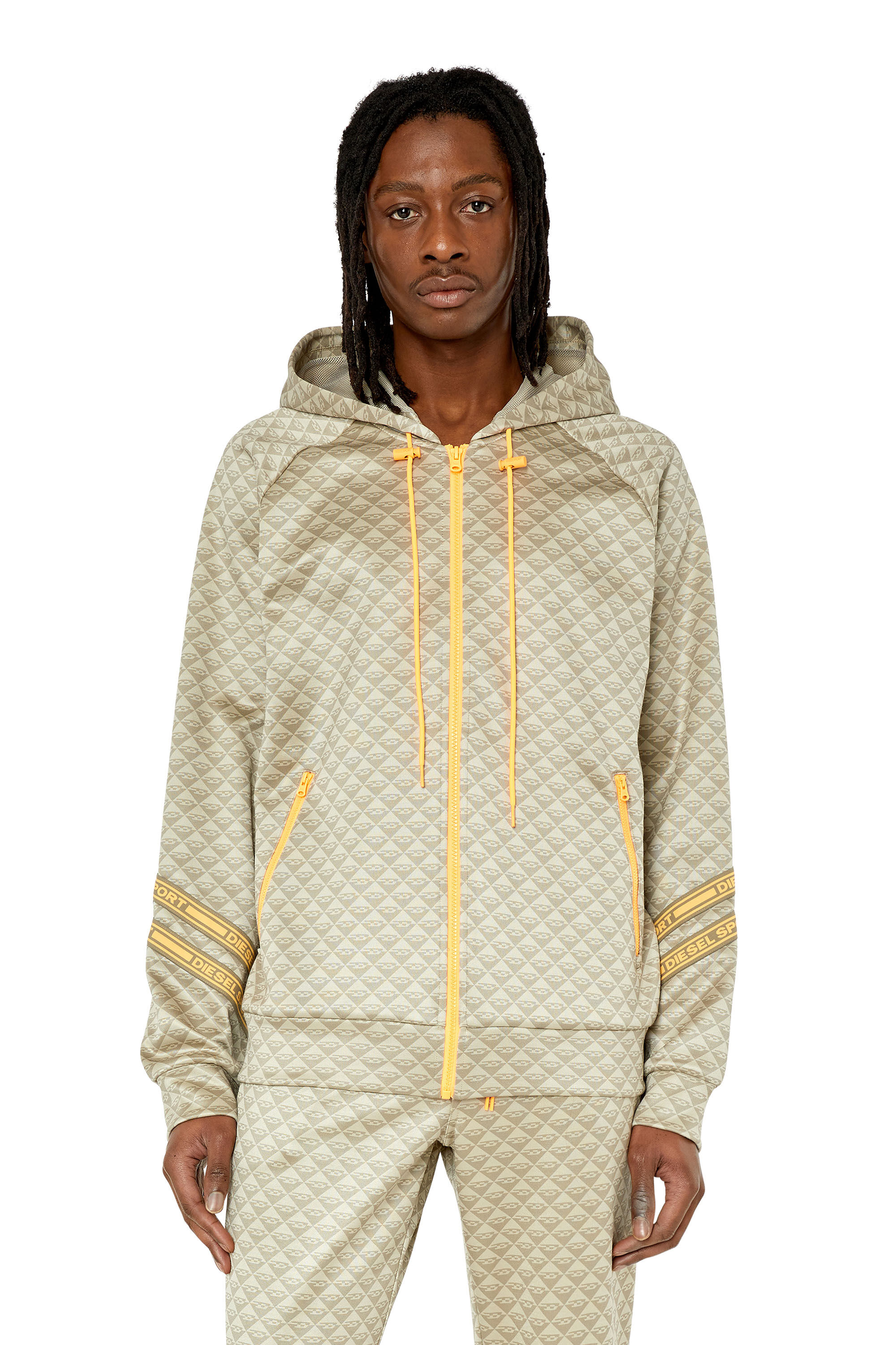 充実の品 AMST-CORBAN-HT29 Man: Hooded monogram jacket | Diesel トップス