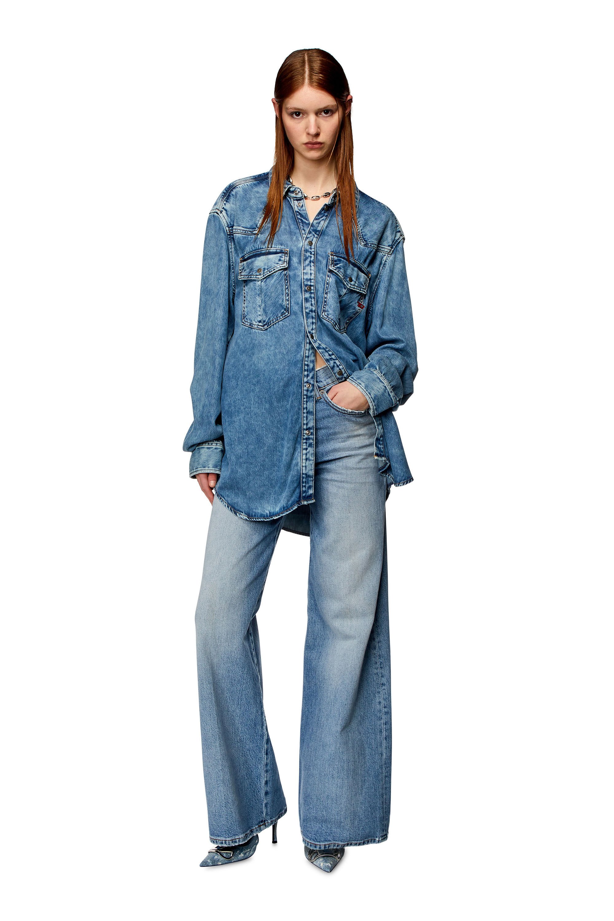 Diesel - Bootcut and Flare Jeans 1978 D-Akemi 0DQAD, Azul Claro - Image 1