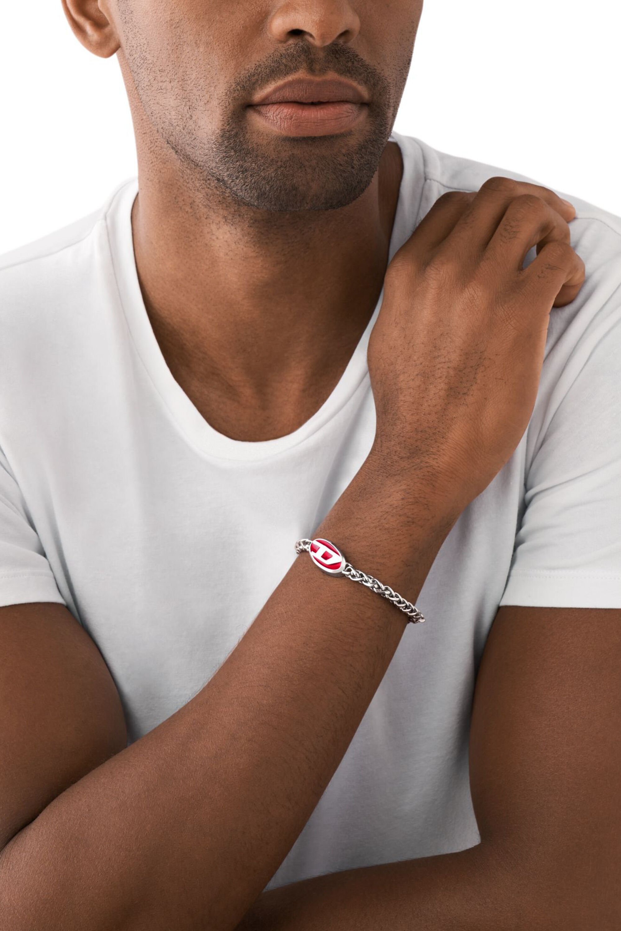 Diesel - DX1445, Pulsera de cadena de acero inoxidable Unisex in Plateado - 4