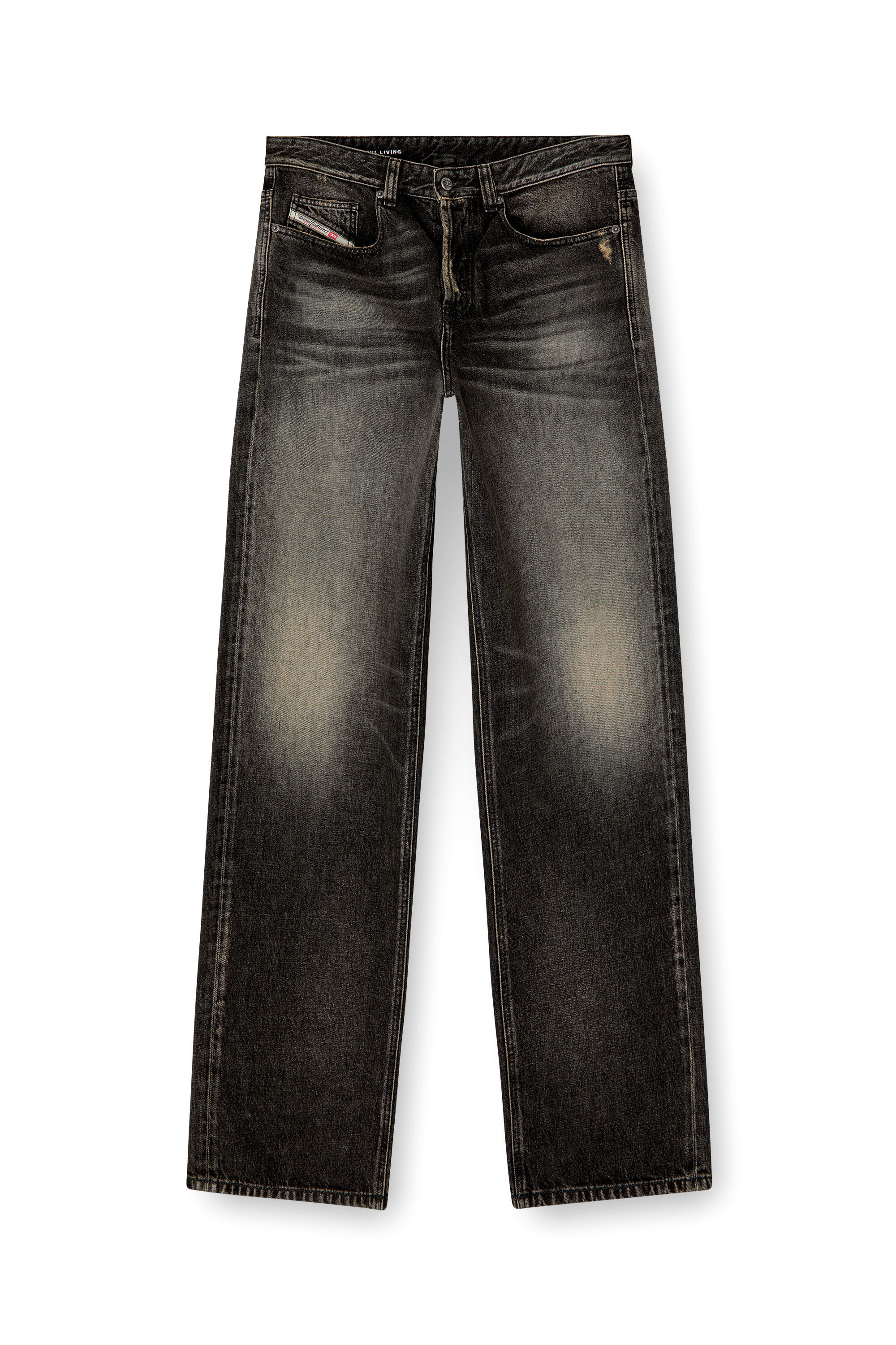 Men's Relaxed Jeans | Black/Dark grey | Diesel 2001 D-Macro