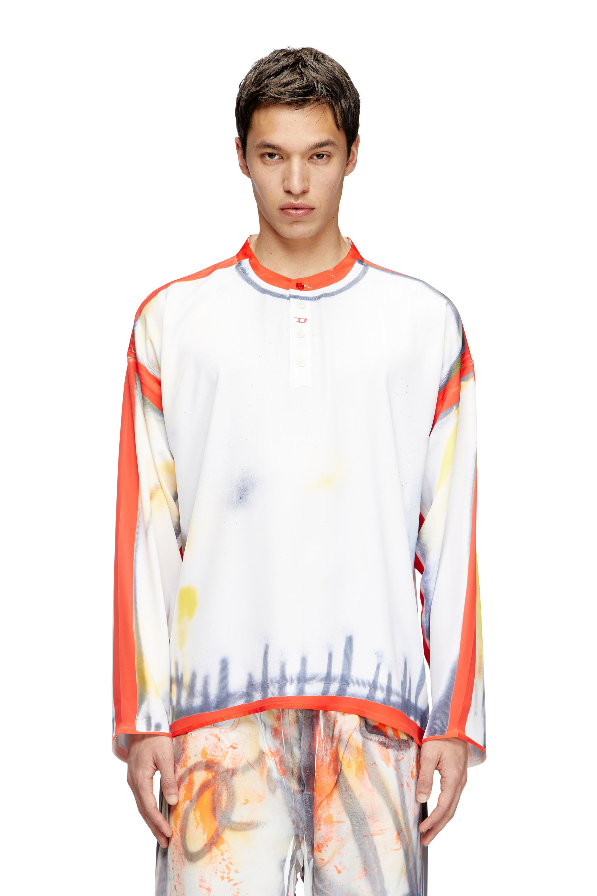 Whitesvill Plain T-shirt Men's Heavyweight Long Sleeve