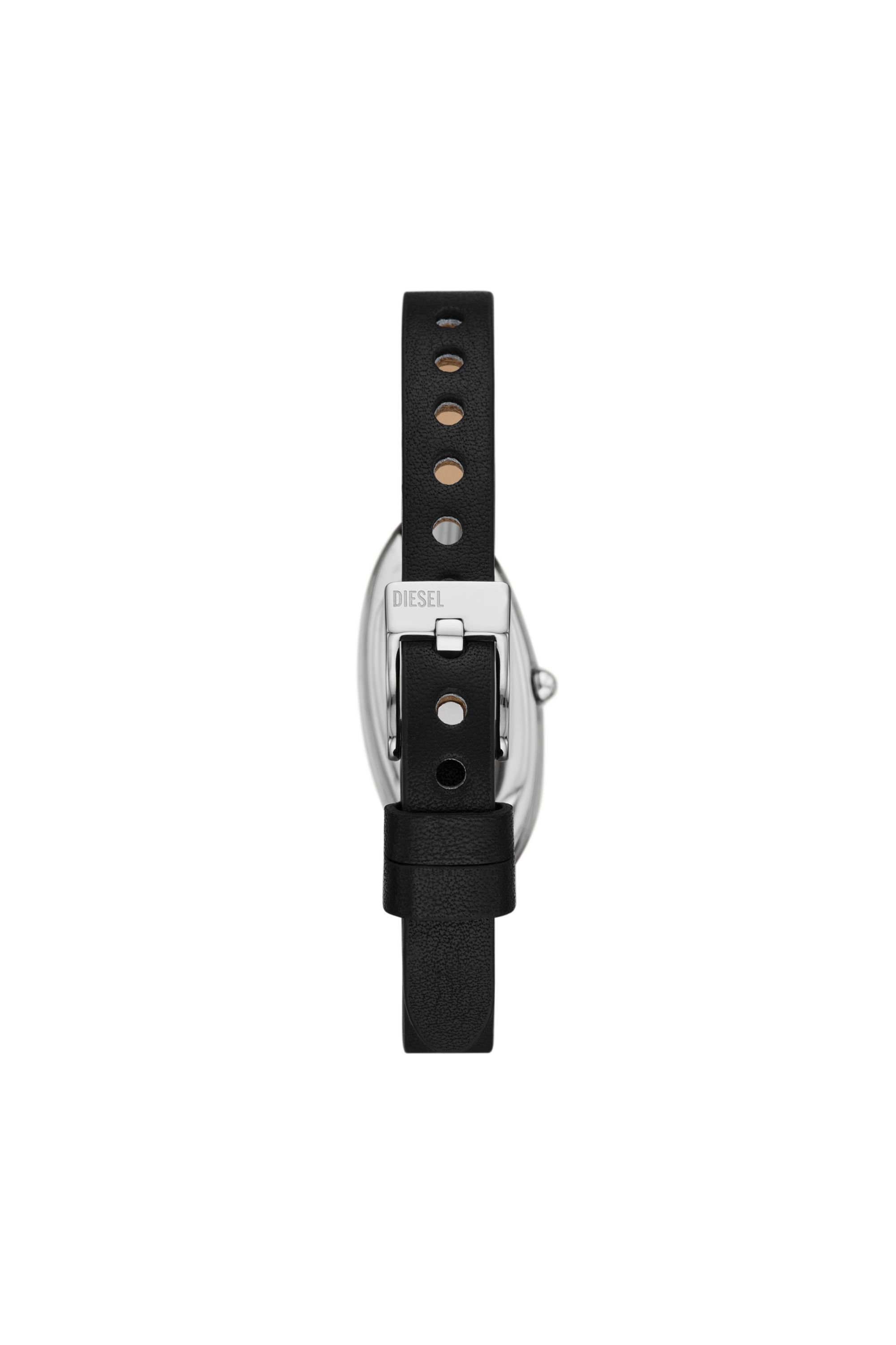 Diesel - DZ5612 WATCH, Reloj D-Era de cuero negro con movimiento de dos agujas Mujer in Negro - 2