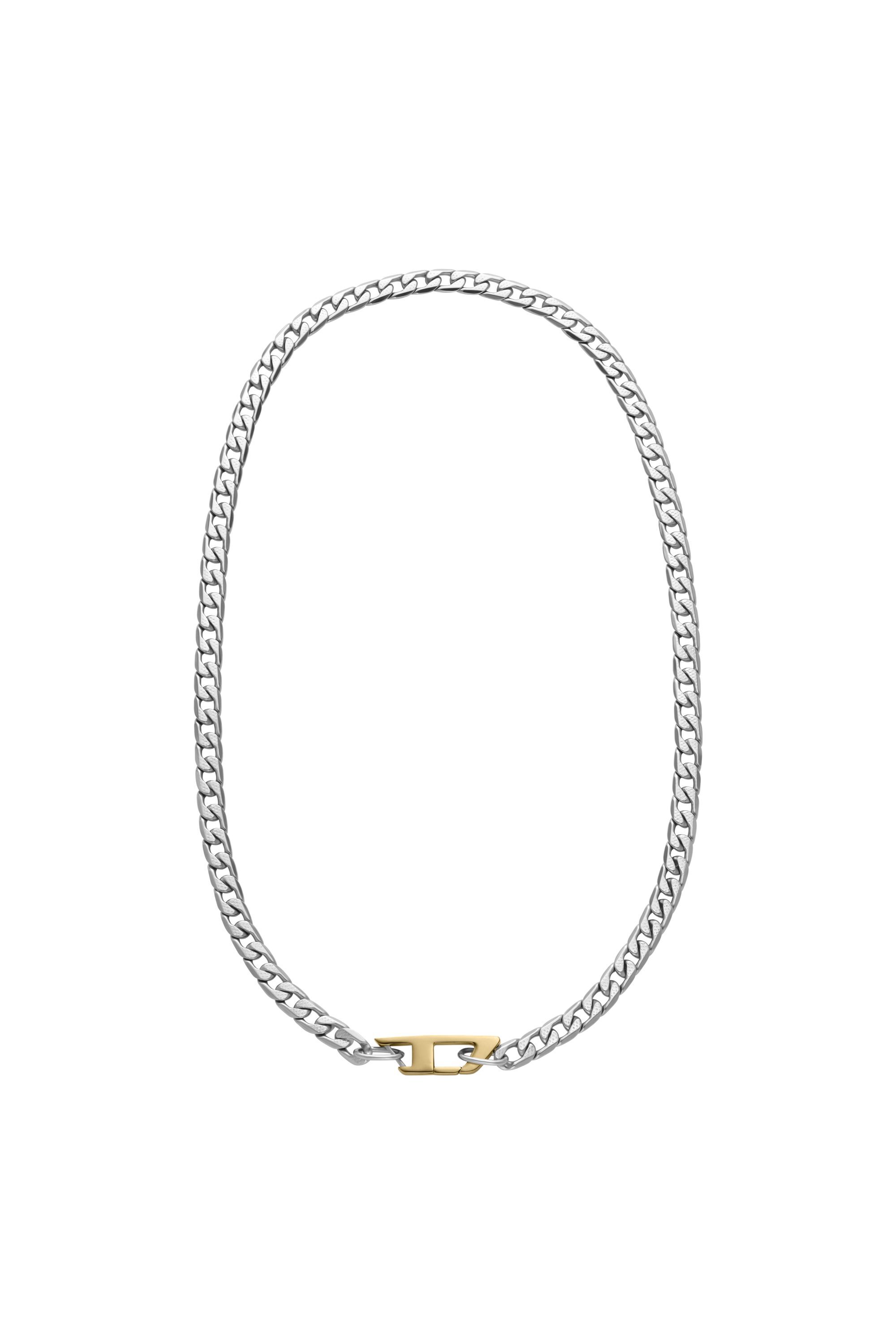 Diesel - DX1343, Collar de cadena de acero inoxidable Unisex in Plateado - 1