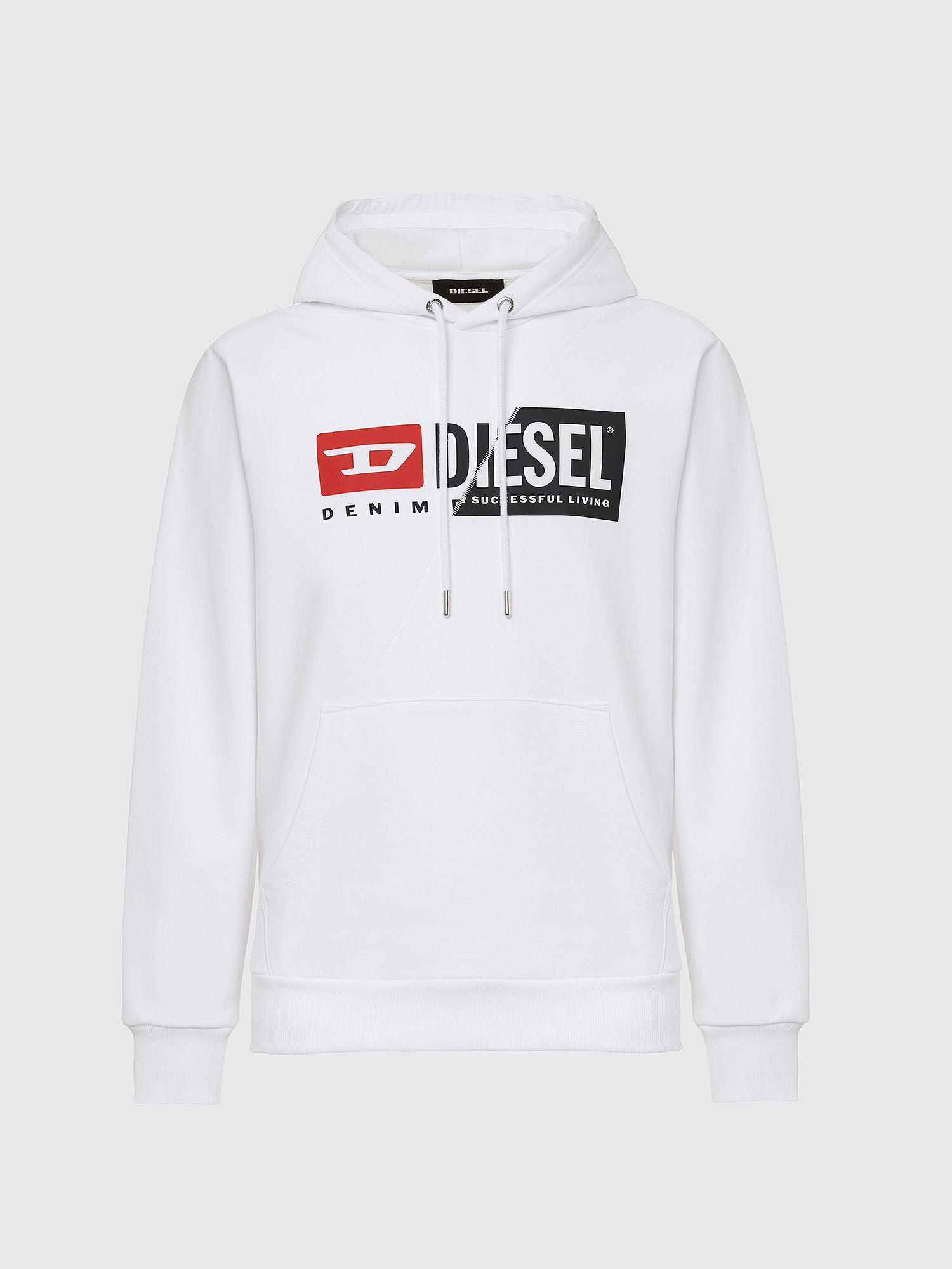 Dalset bicycle Destiny S-GIRK-HOOD-CUTY Man: Cotton hoodie with spliced logo | Diesel