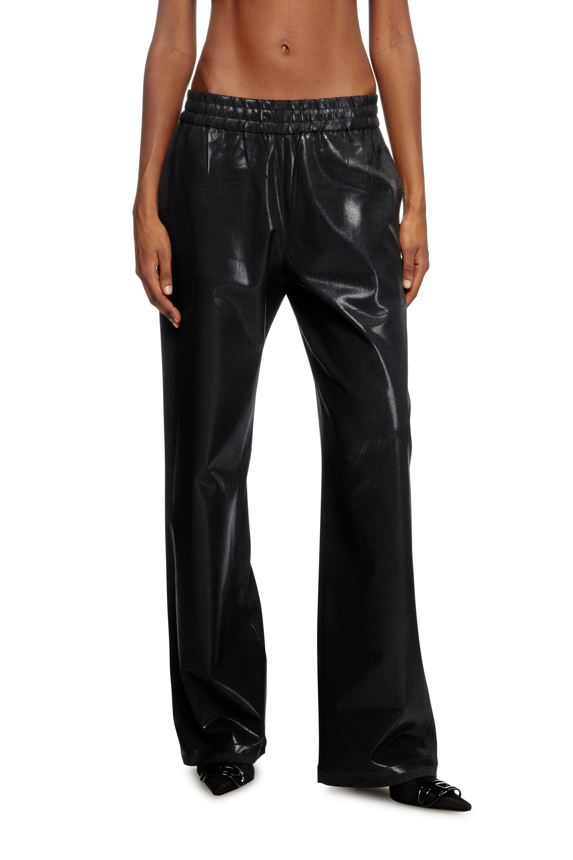 有名ブランド Loose Women's fit Diesel | Black | pants track tailored パンツ