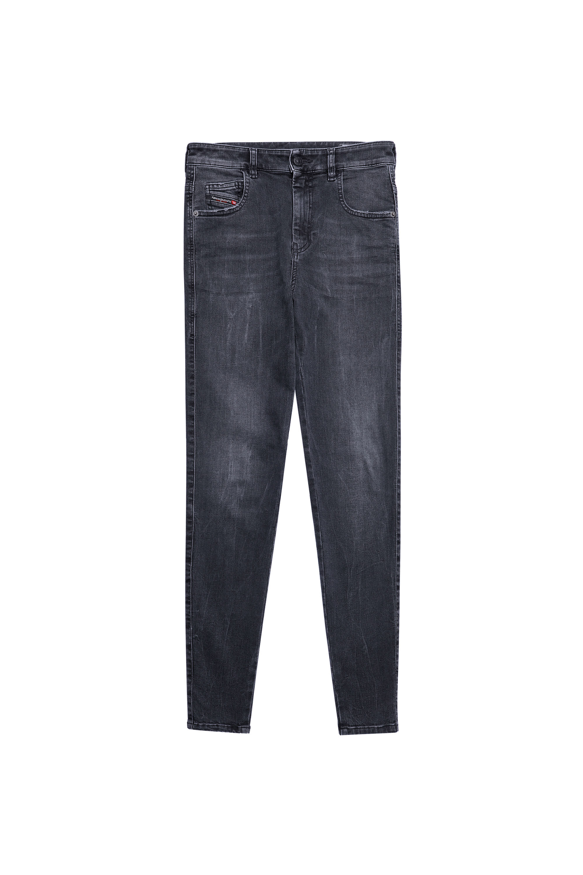 Diesel - Slandy High Skinny Jeans 069XP, Black/Dark grey - Image 2