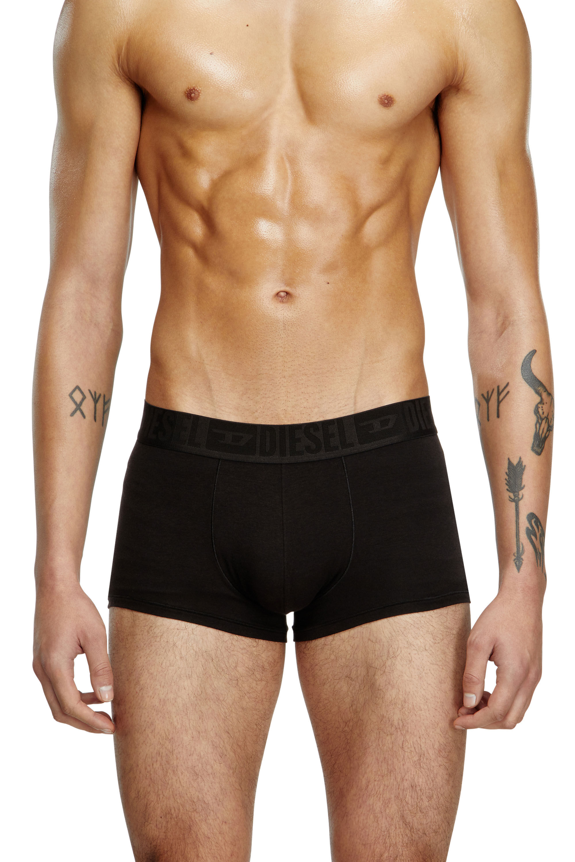 Diesel - BENJAMIN-D-MONO-3PACK, Paquete de tres bóxers lisos Hombre in Negro - 1