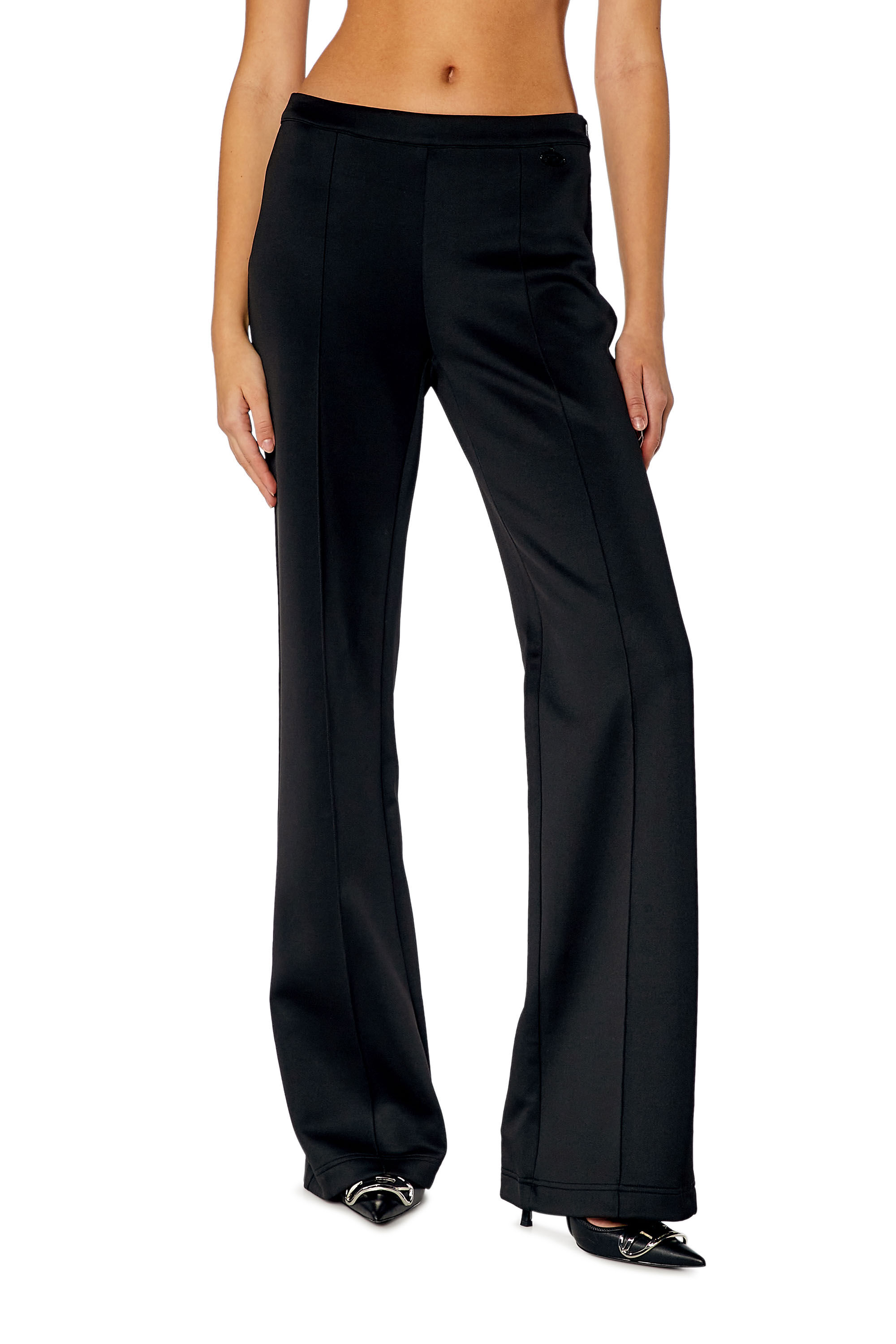 Women's Bootcut pants with cut-out back | Black | Diesel
