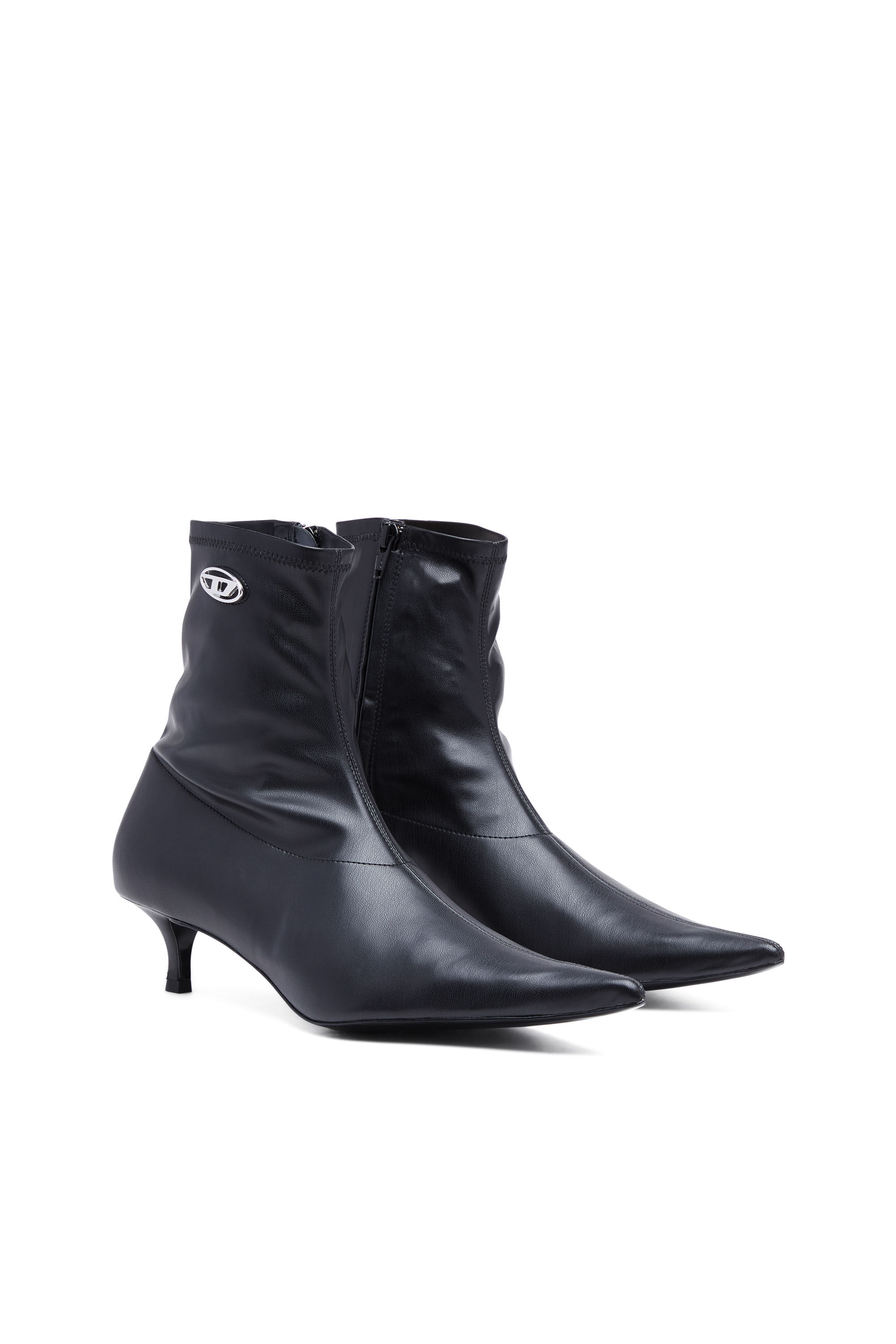 【超お買い得！】 D-KITTIE AB Diesel | Black | boots ankle Kitten-heel Woman: 靴