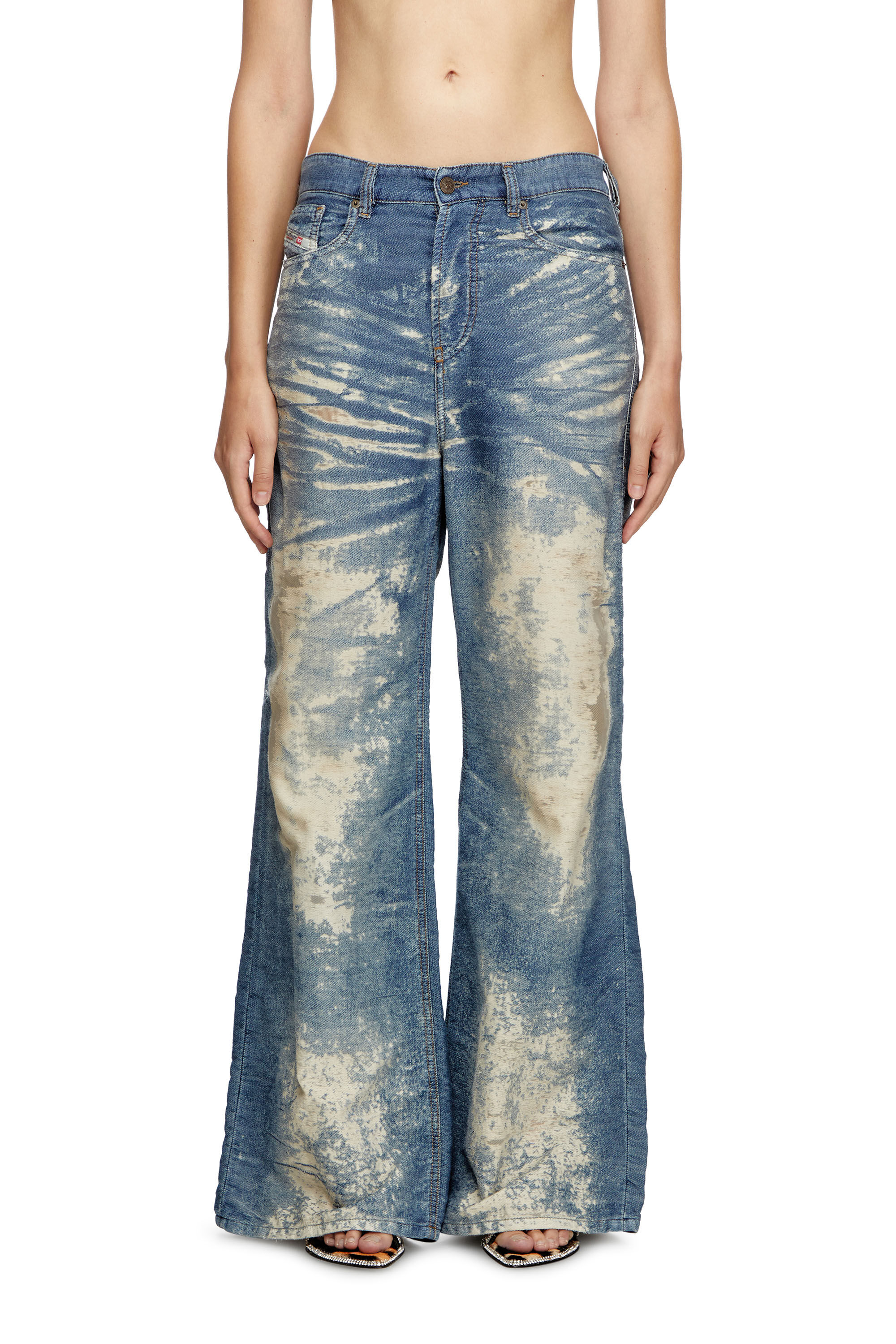 Diesel - Straight Jeans 1996 D-Sire 068RE Mujer, Azul medio - 3