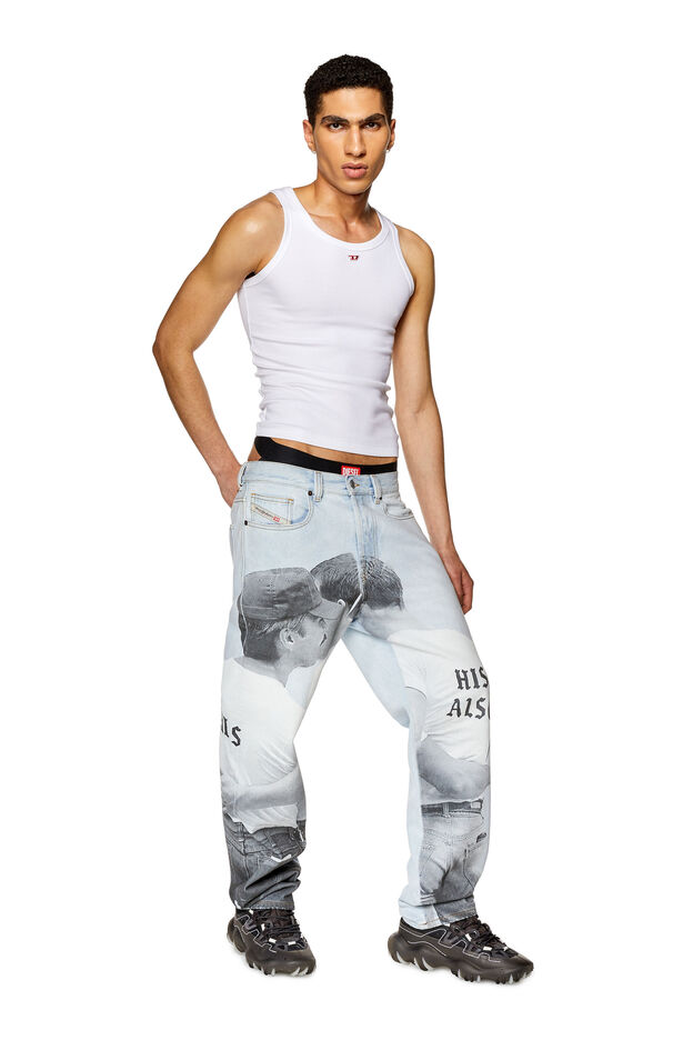 D-Macs 009MG Homme: Jeans Straight Bleu moyen