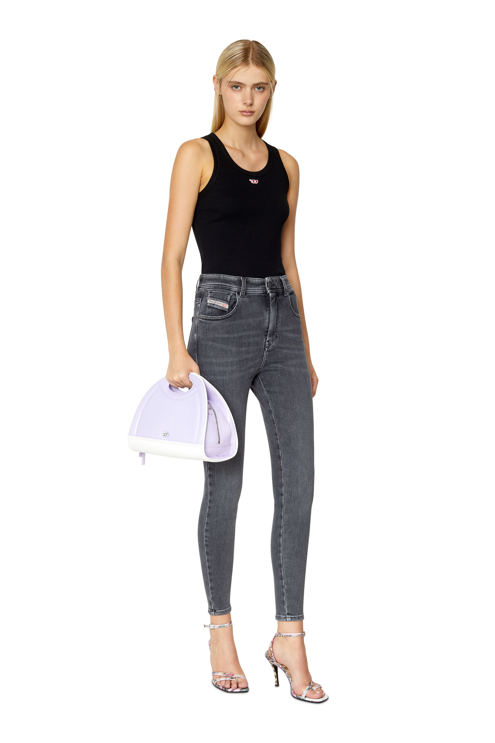 1984 SLANDY-HIGH Woman: Super skinny grey Jeans | Diesel.com