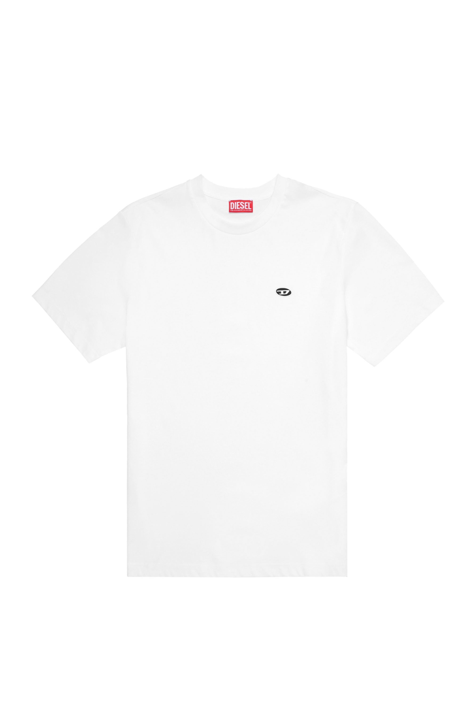 Diesel - T-JUST-DOVAL-PJ, Camiseta con parche ovalado Mujer in Blanco - 2