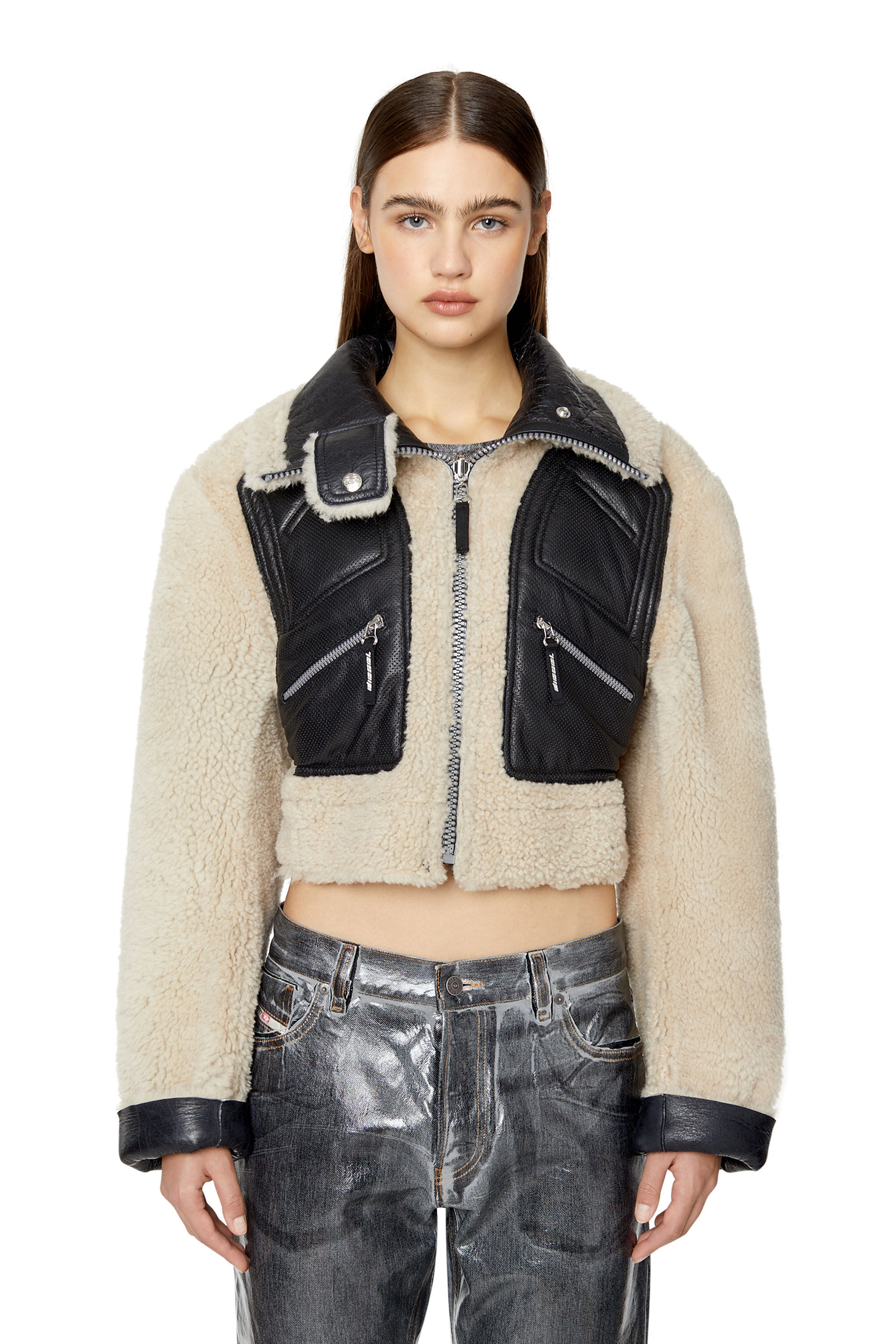 Diesel sales sheepskin jacket