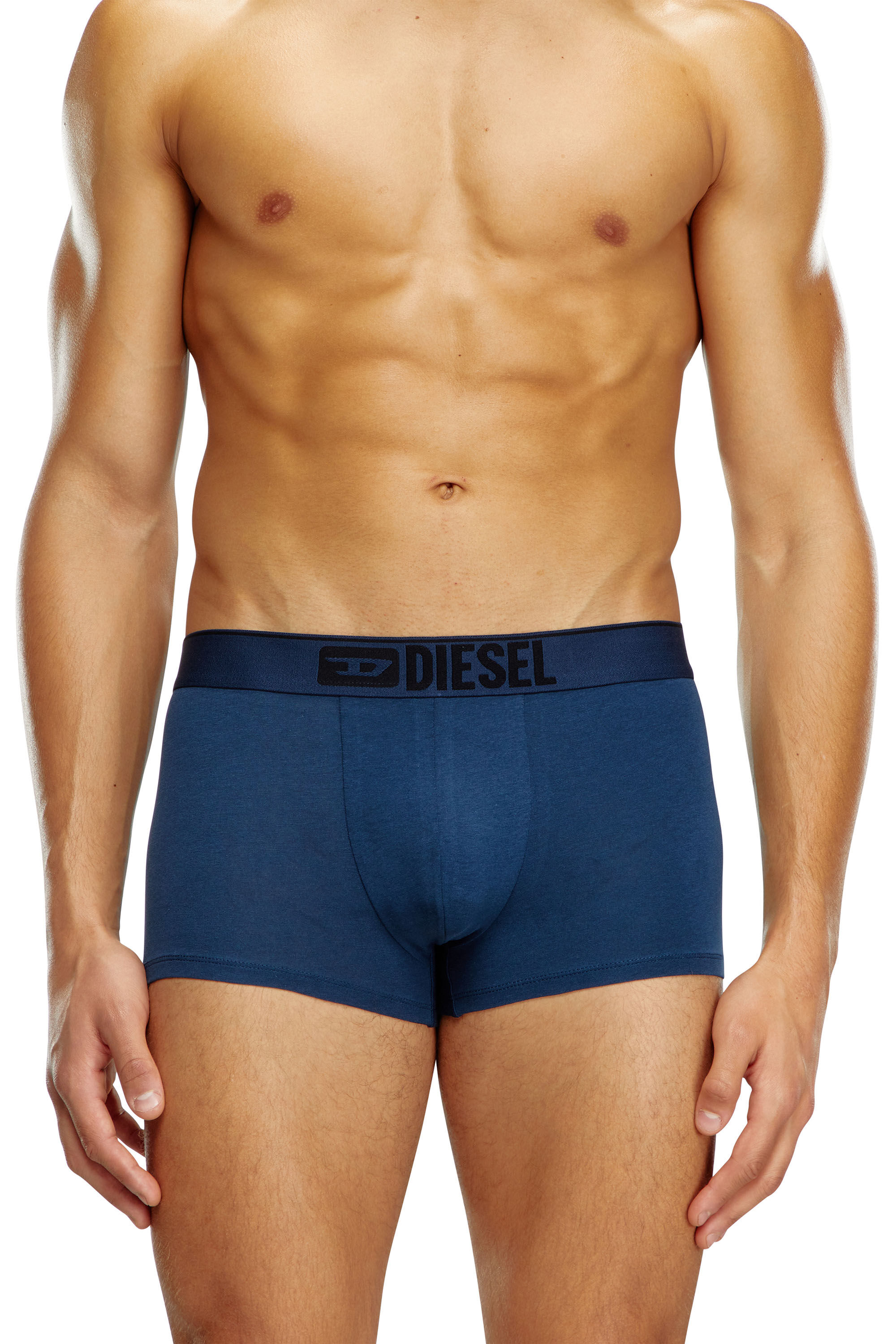 Diesel - UMBX-DAMIENTHREEPACK, Man's 3-pack boxer briefs plain and camo in Blue/Black - 1