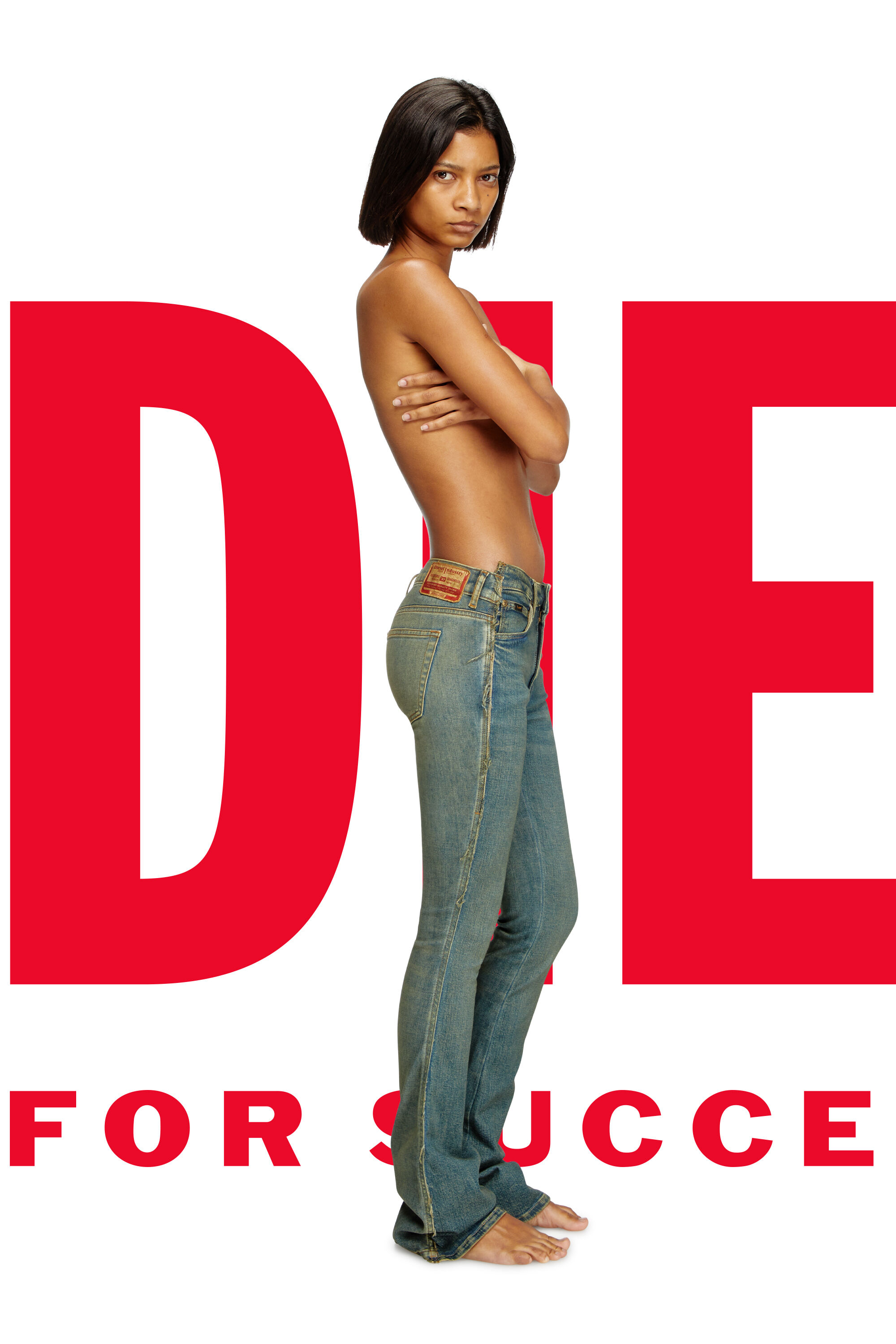 Diesel - Regular Jeans Dieseloves 02 09N01 Mujer, Azul Oscuro - 1
