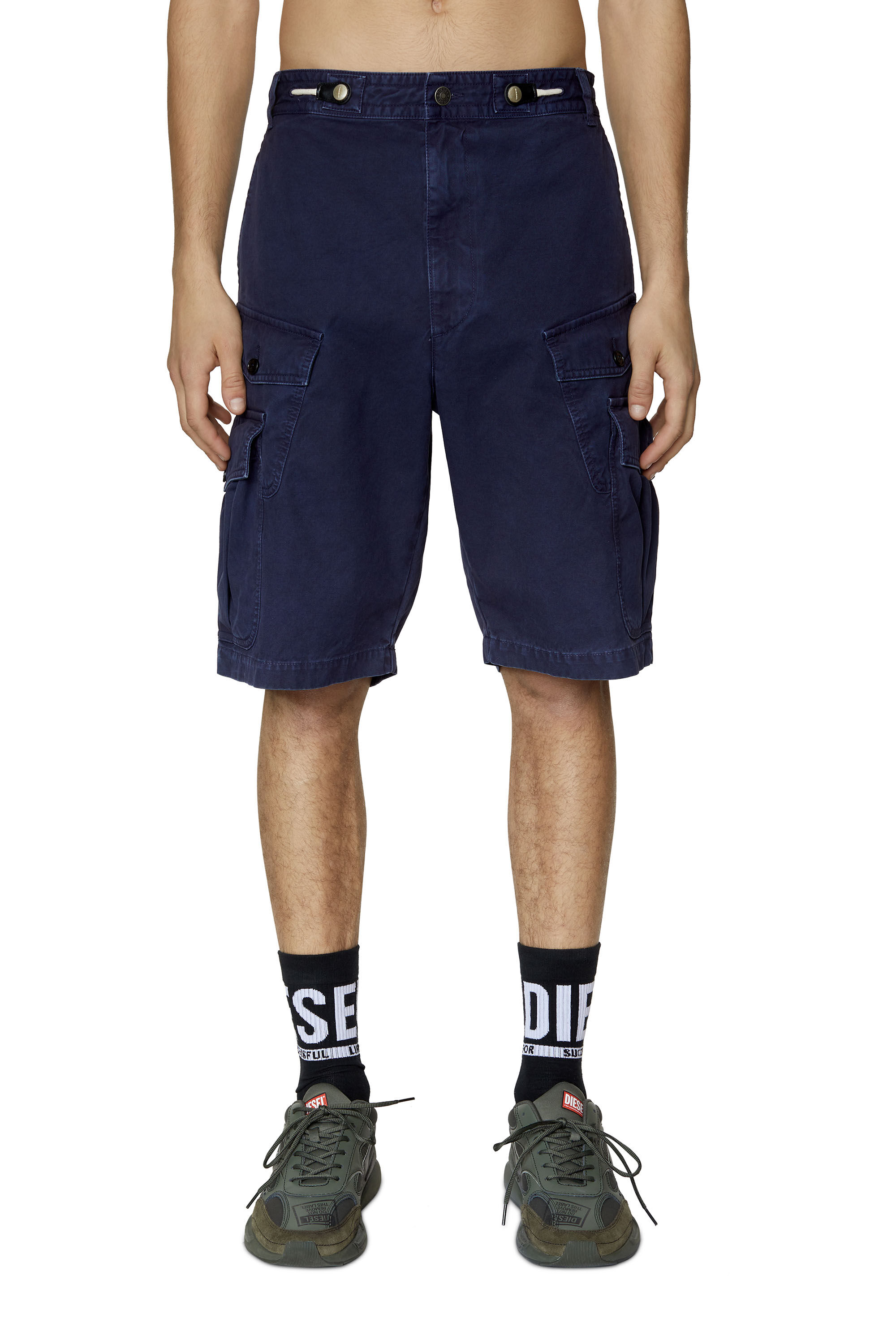 P-JOFFE-SHO Man: Cargo shorts in cotton twill | Diesel