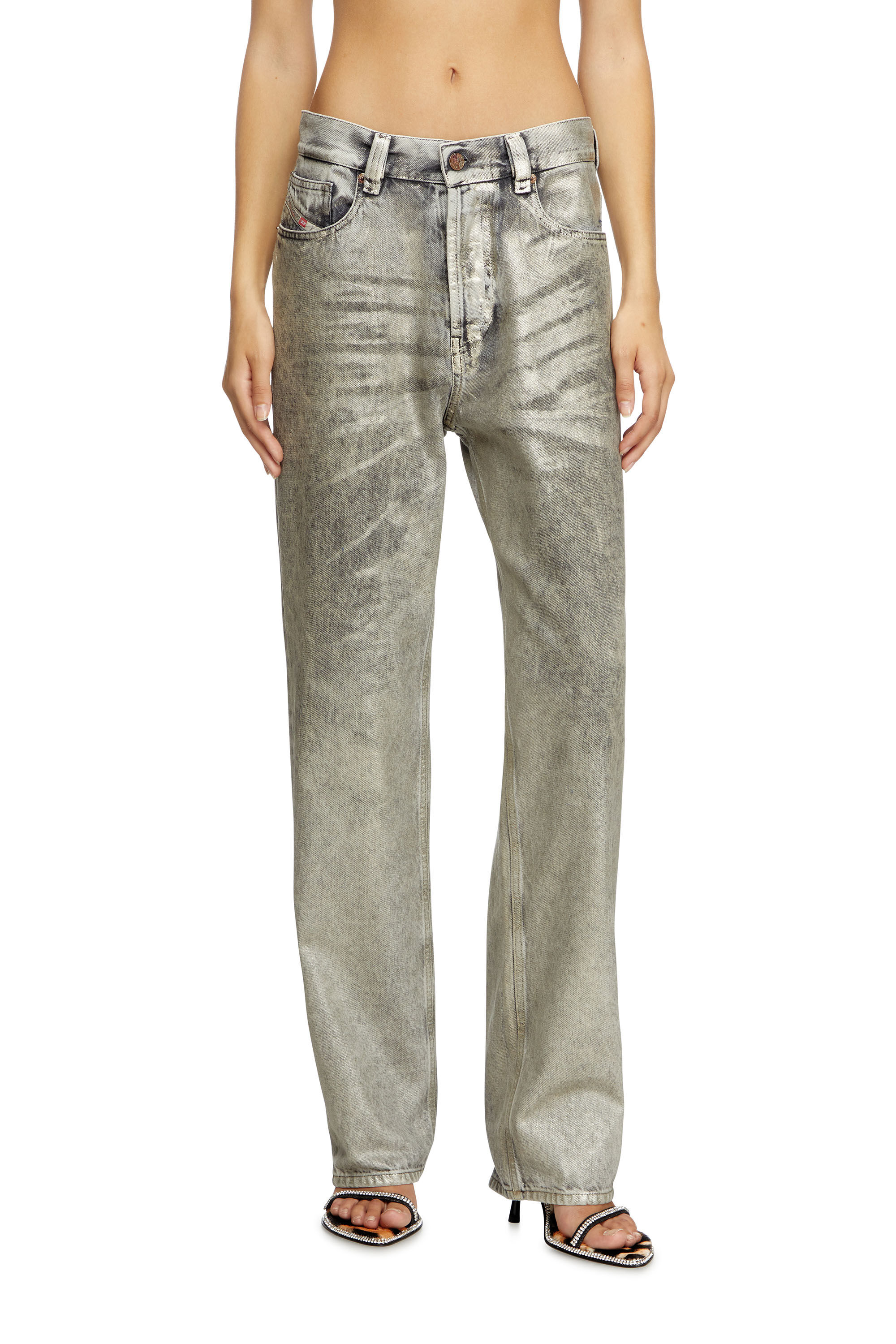 パンツ S droop denim pants light gray M OYOANGLE Men's Baggy Cargo Denim Pants Streetwear Y2K Skater