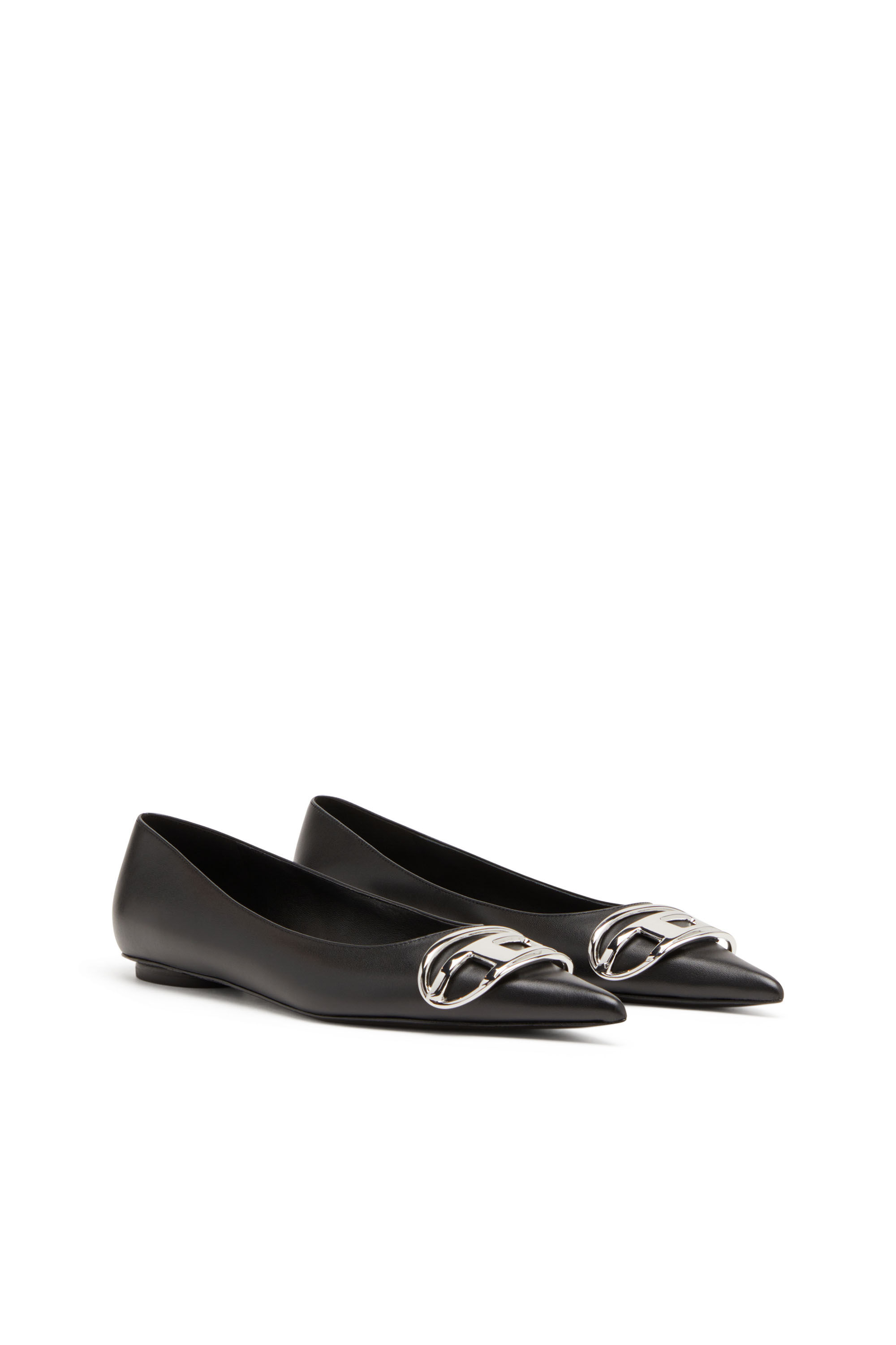 Women's D-Venus-Ballerina flats in nappa leather | Black