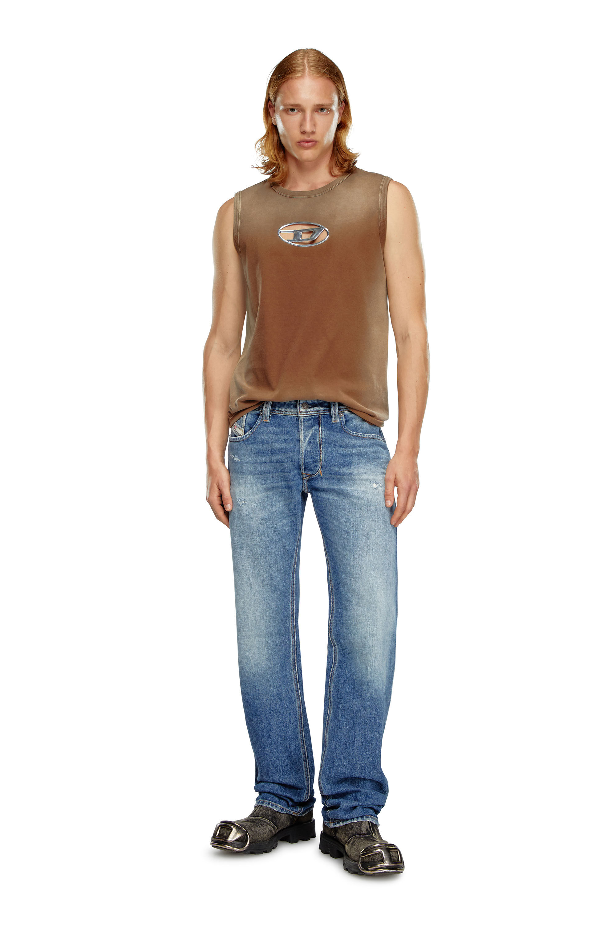 Men's Oversized Regular Jeans | Medium blue | Diesel 1985 Larkee
