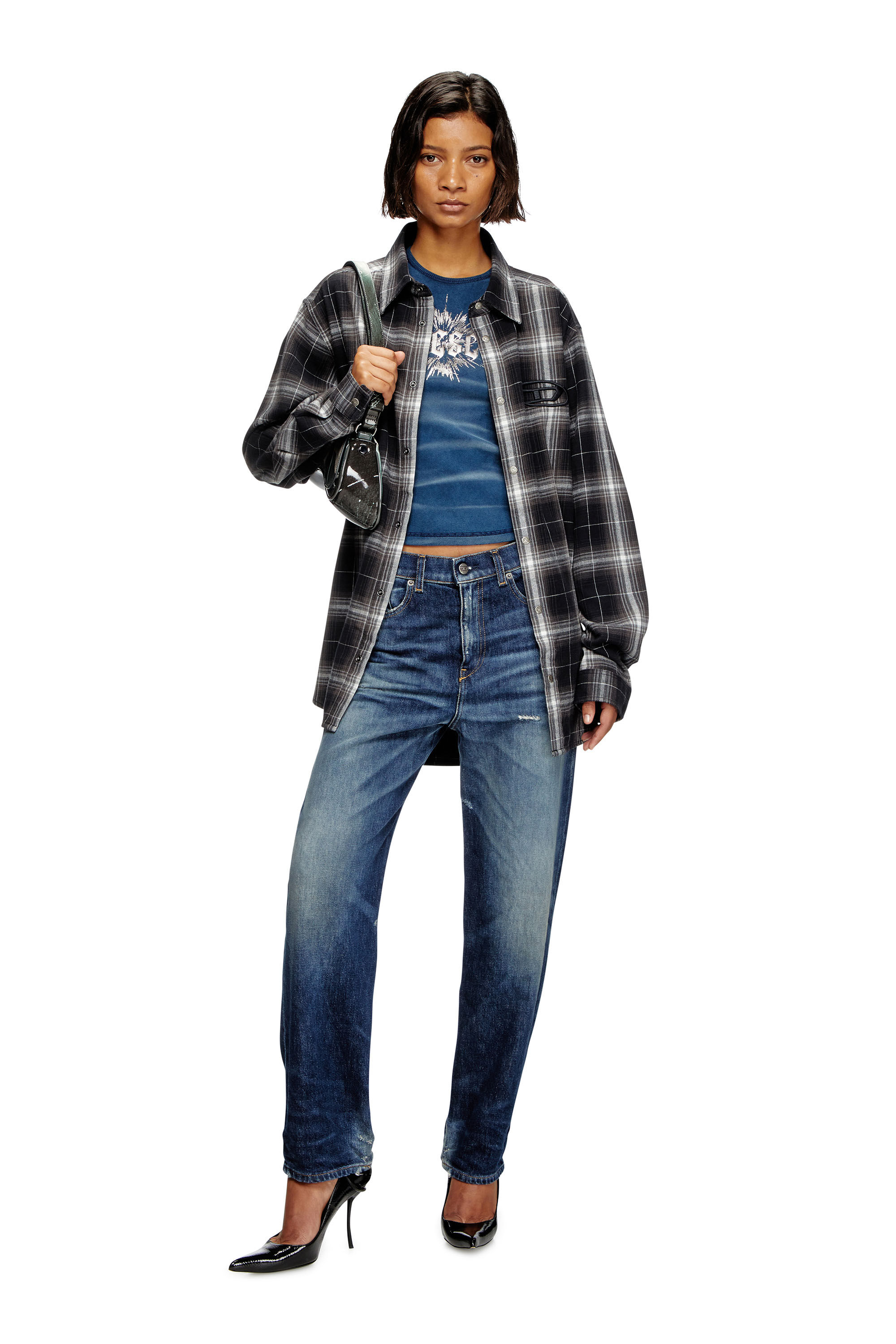 Diesel Women s Straight Jeans Blue