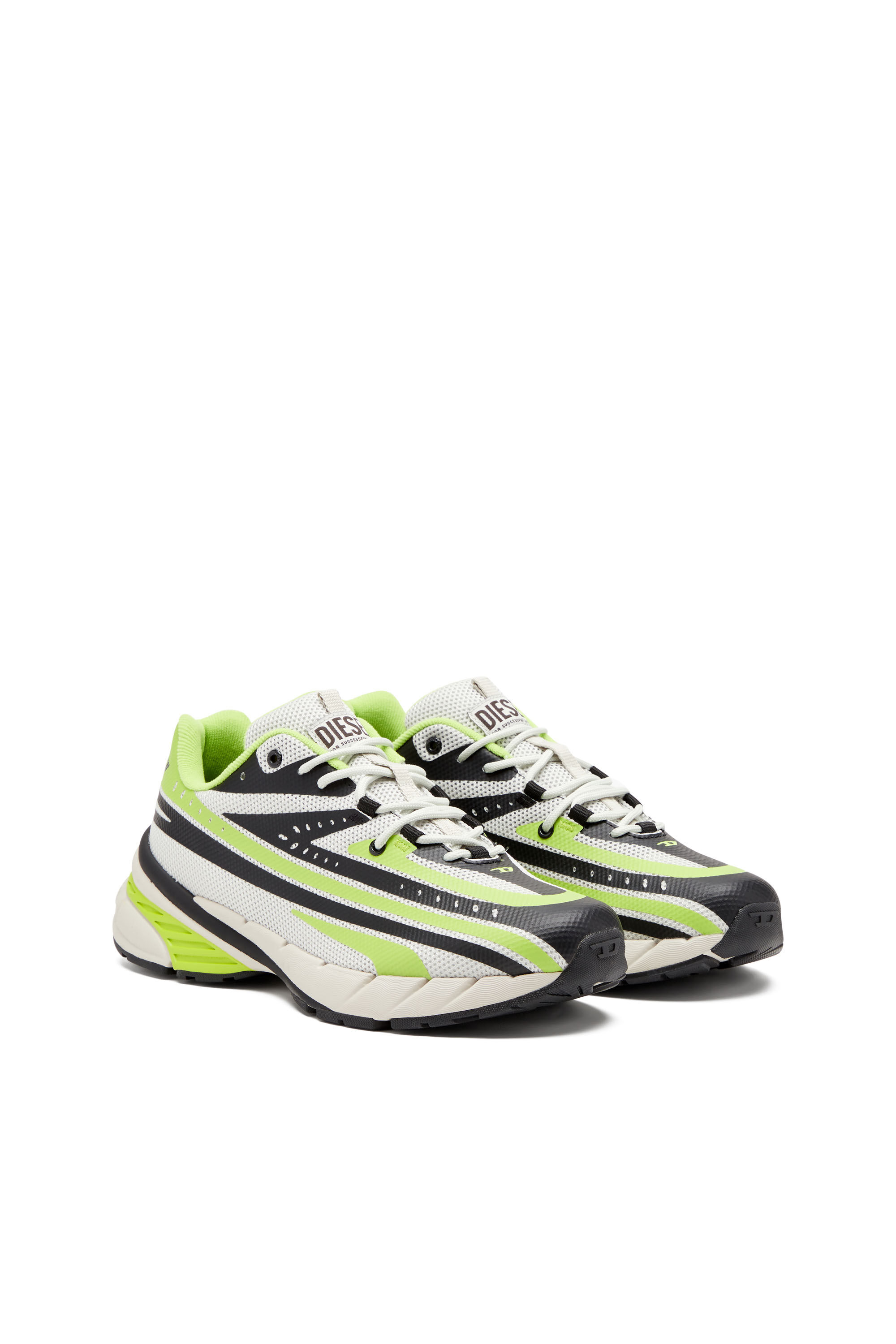 【DIESEL】D-Airspeed Low ★大人気★ Men's D-Airspeed Low-Striped sneakers in coated ripstop