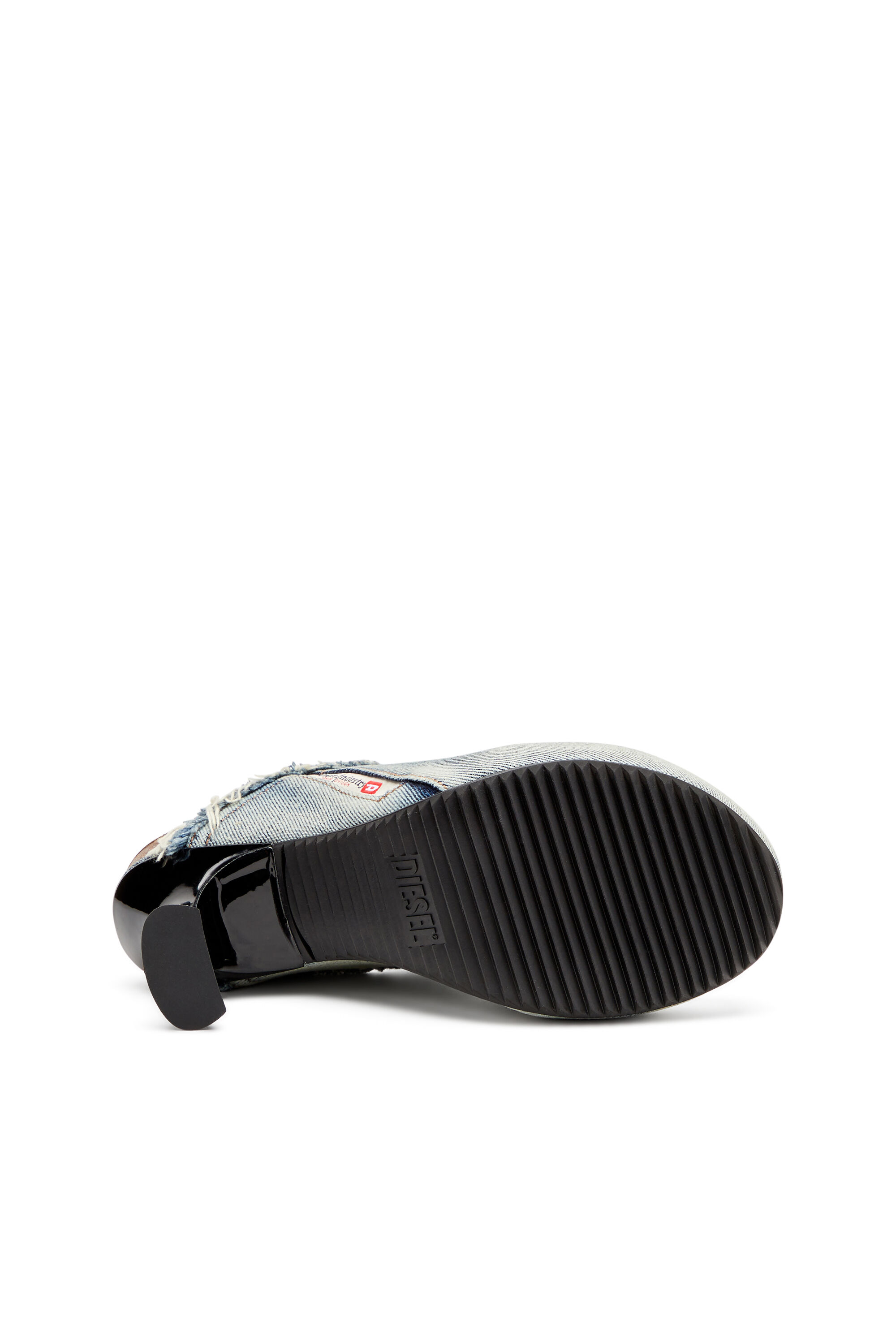 Diesel - D-WOODSTOCK ML W, D-Woodstock-Zapatos destalonados de denim deshilachado Mujer in Azul marino - 5