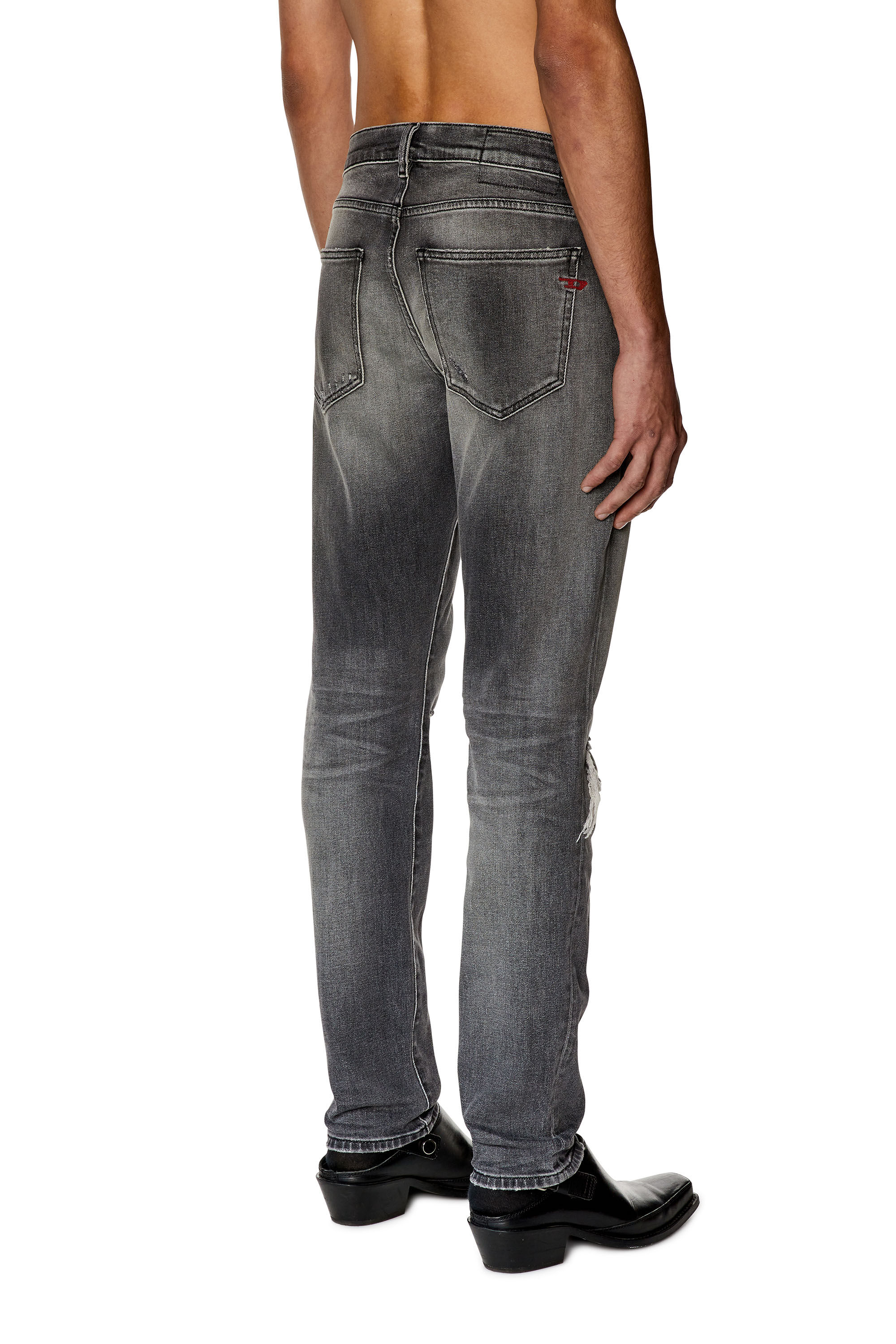 Diesel - Slim Jeans 2019 D-Strukt 09G03, Gris Claro - Image 4