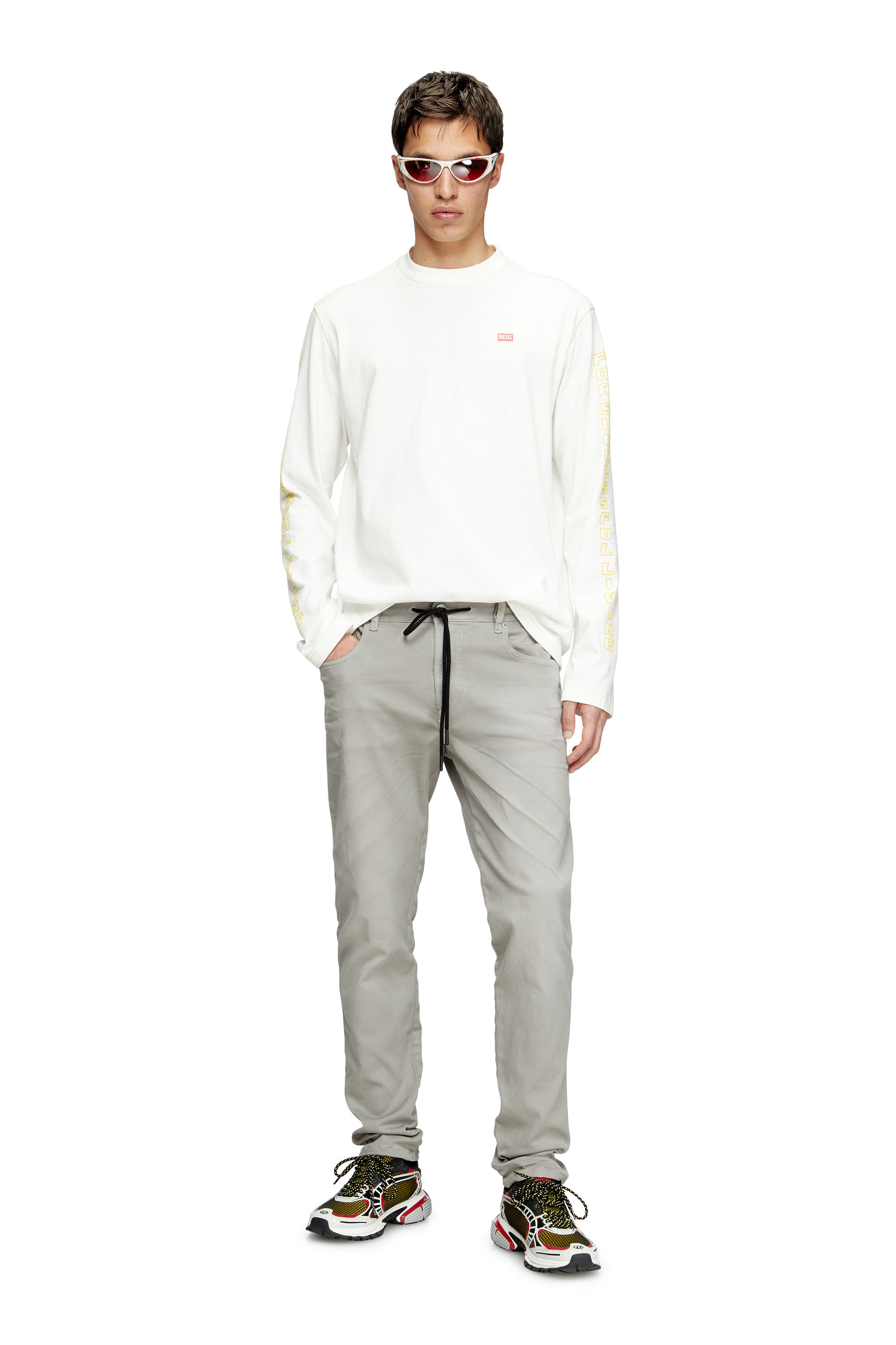 Diesel - Slim 2062 D-Strukt Joggjeans® 0670M Hombre, Gris - 1