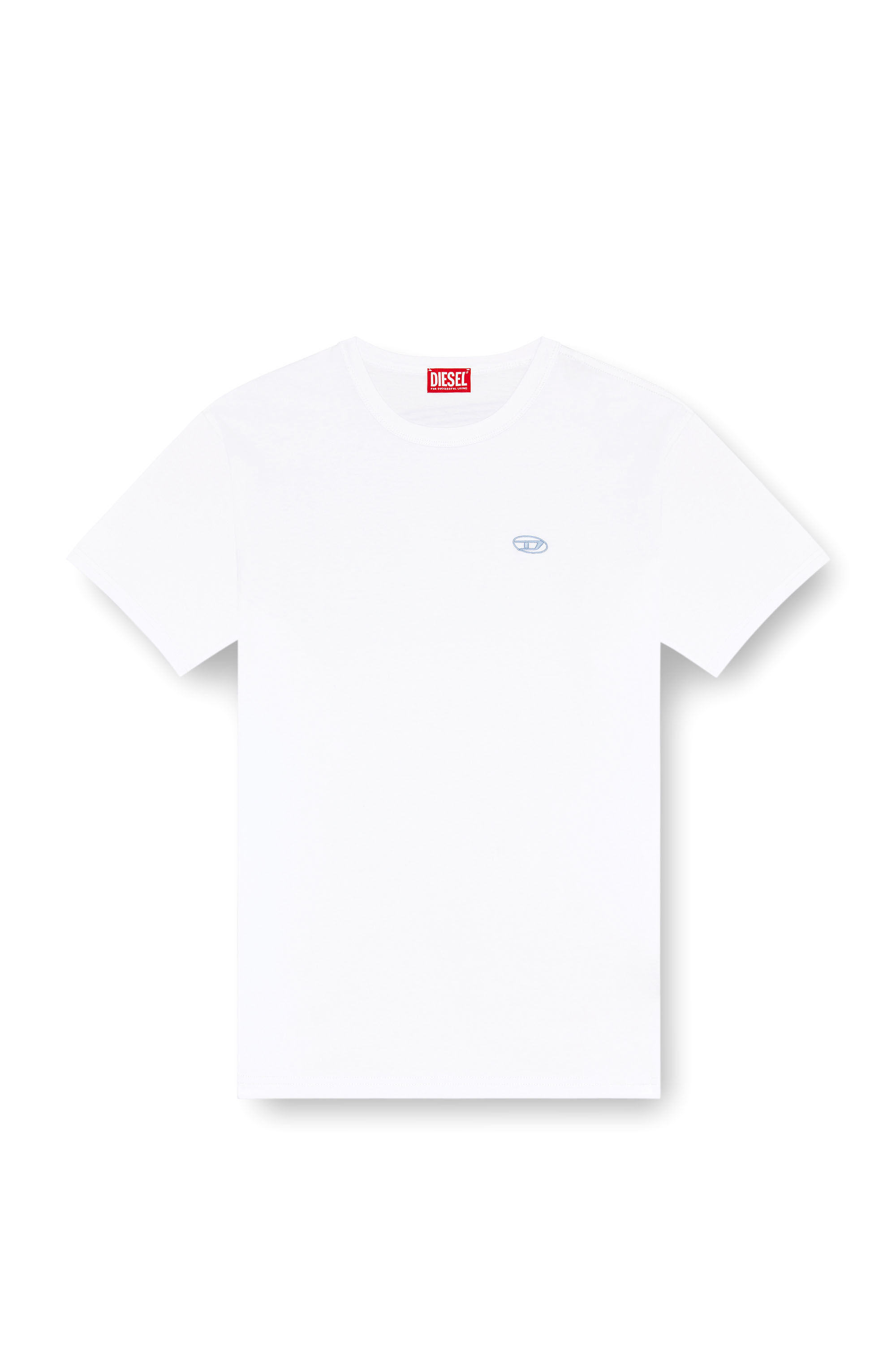 Diesel - T-BOXT-K18, Camiseta con estampado Oval D y bordado Hombre in Blanco - 2